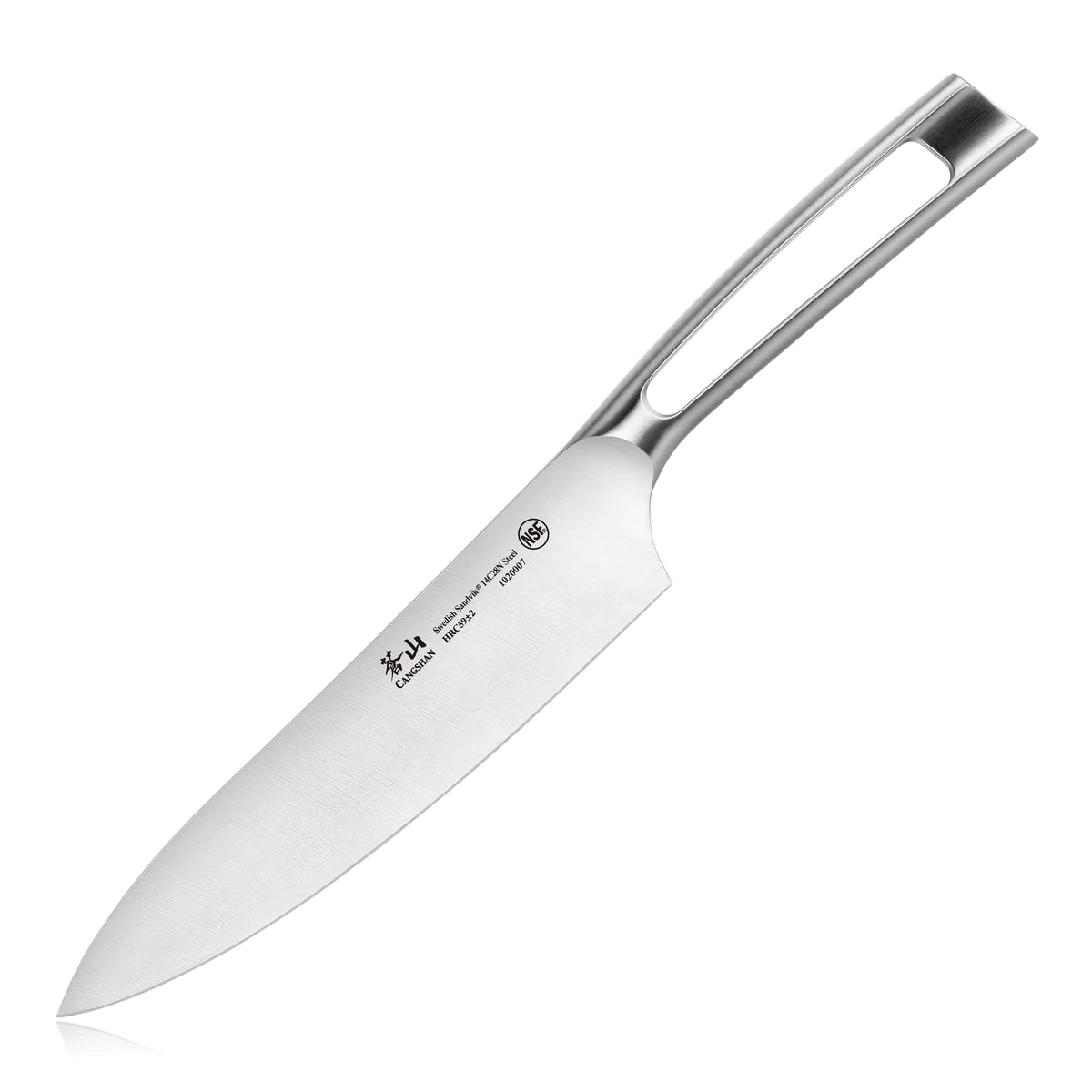 Premium Swedish Sandvik 8-Inch Chef Knife - High Carbon Stainless Steel Professional Kitchen Knife for Precision Cutting, Slicing & Dicing - Perfect for Home Cooks & Professional Chefs