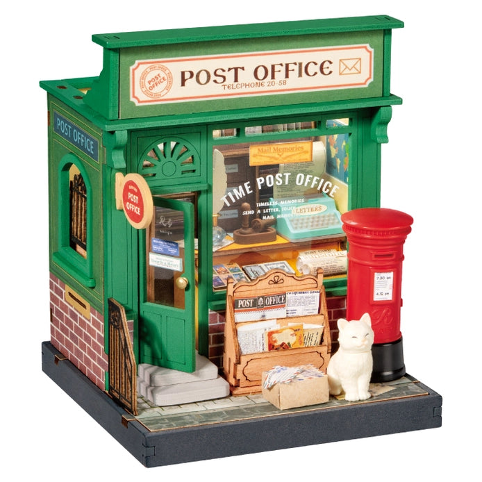 Century Post Office DIY Miniature House Kit - Creative Miniature Building Model for Adults, Collectors & Hobbyists - Perfect for Home Decoration, Gift Giving & Relaxation Therapy
