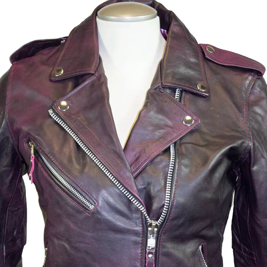 BOL Women's Biker Style Leather Jacket - Motorcycle Jacket for Women, Faux Leather Moto Jacket, Fashionable Outerwear for Riding & Casual Wear
