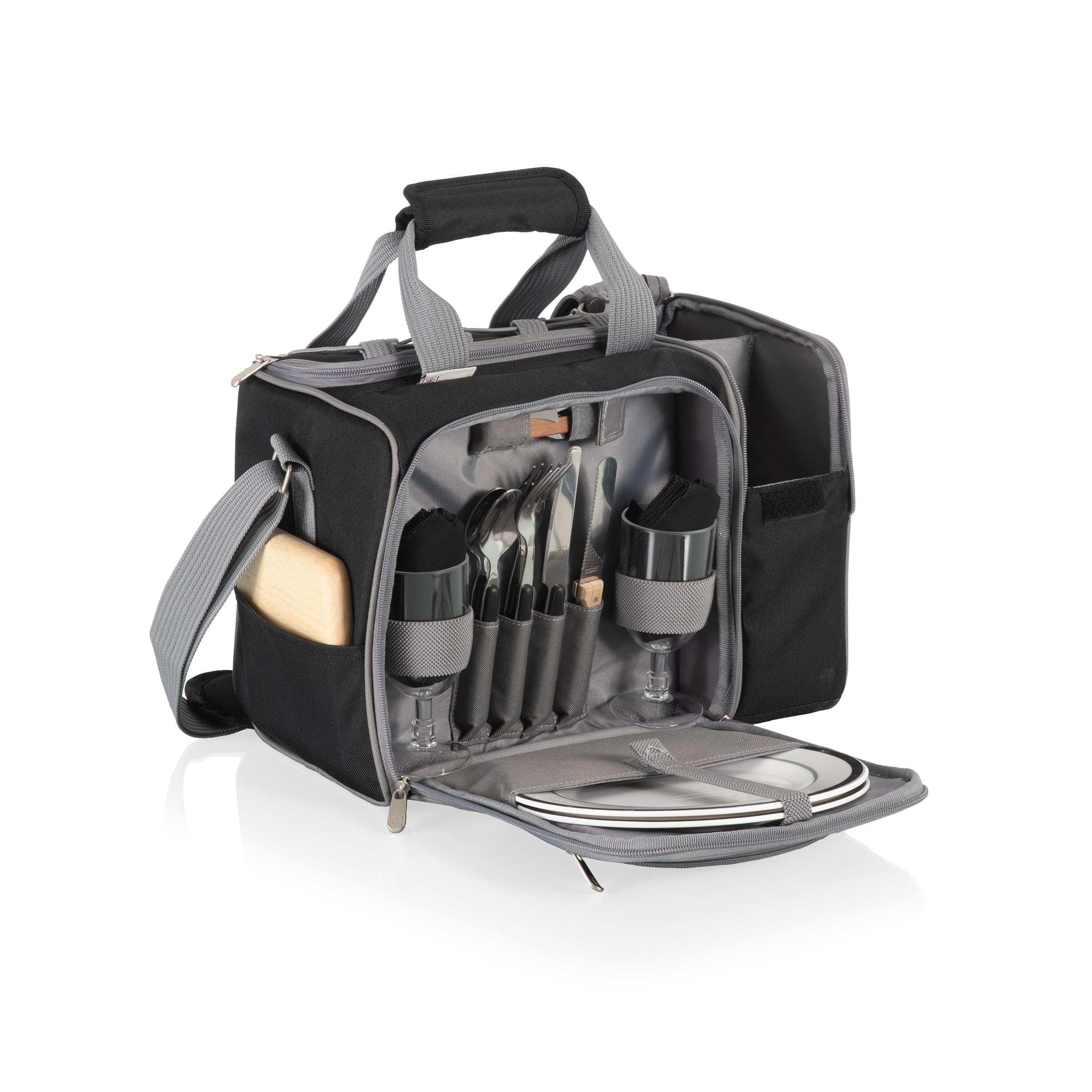 PICNIC TIME NFL Unisex-Adult NFL Malibu Picnic Basket Cooler - Insulated Portable Picnic Set for Outdoor Parties, Tailgating, Beach & Camping Trips