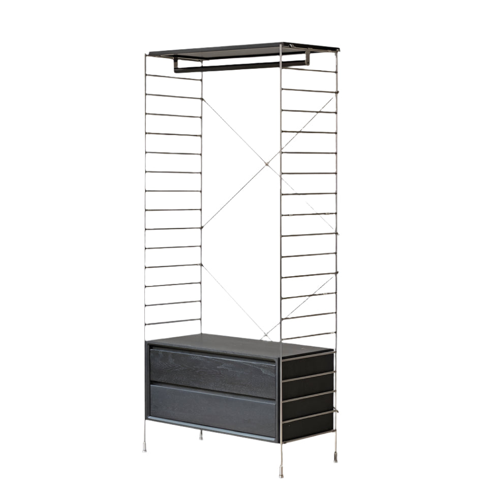 32.2х16.1х74 inch / 82.6х41.3х185.5сm / Smoked color / clothes hanger type A