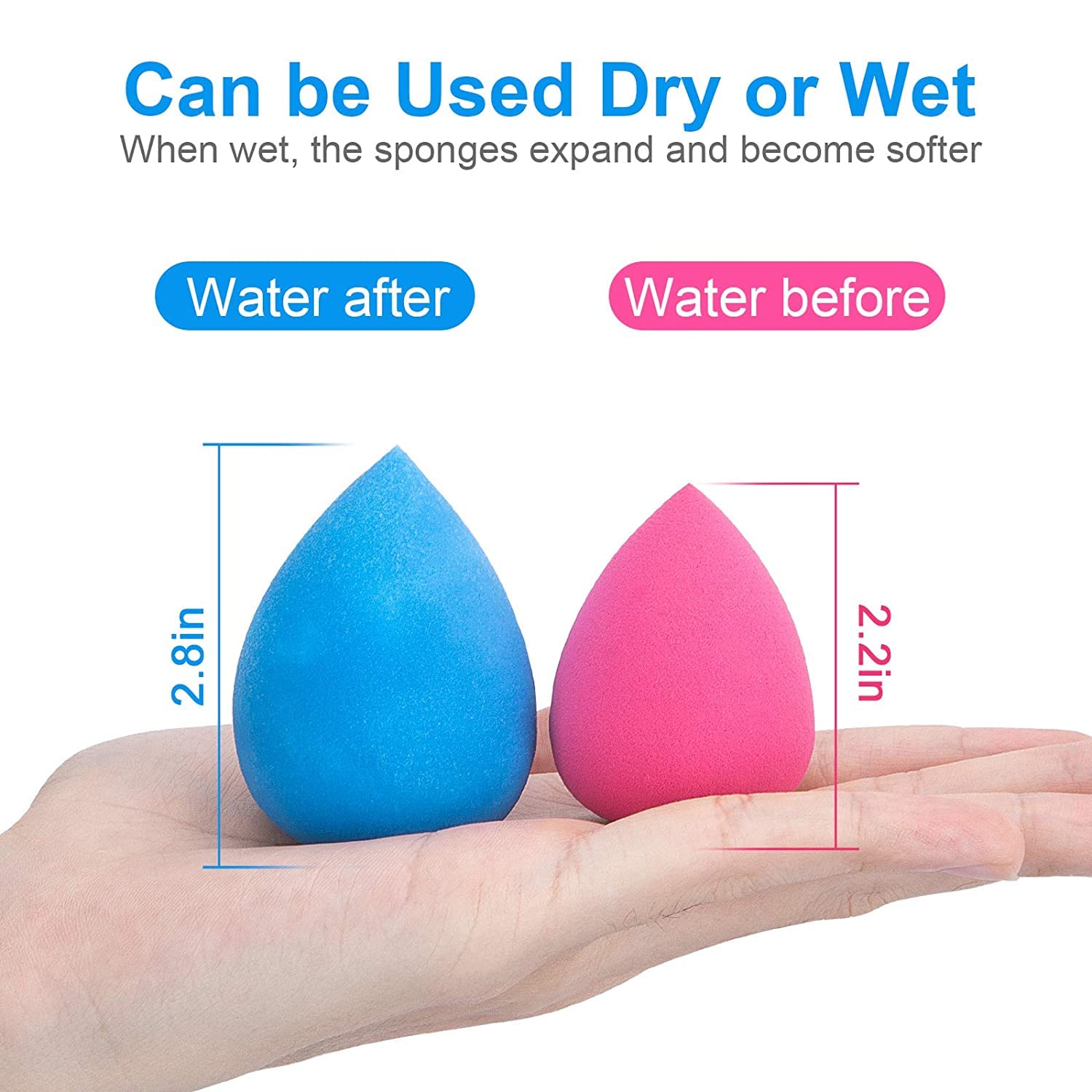 Manaka Makeup Sponge Beauty Blender - Pack of 1 for Flawless Application