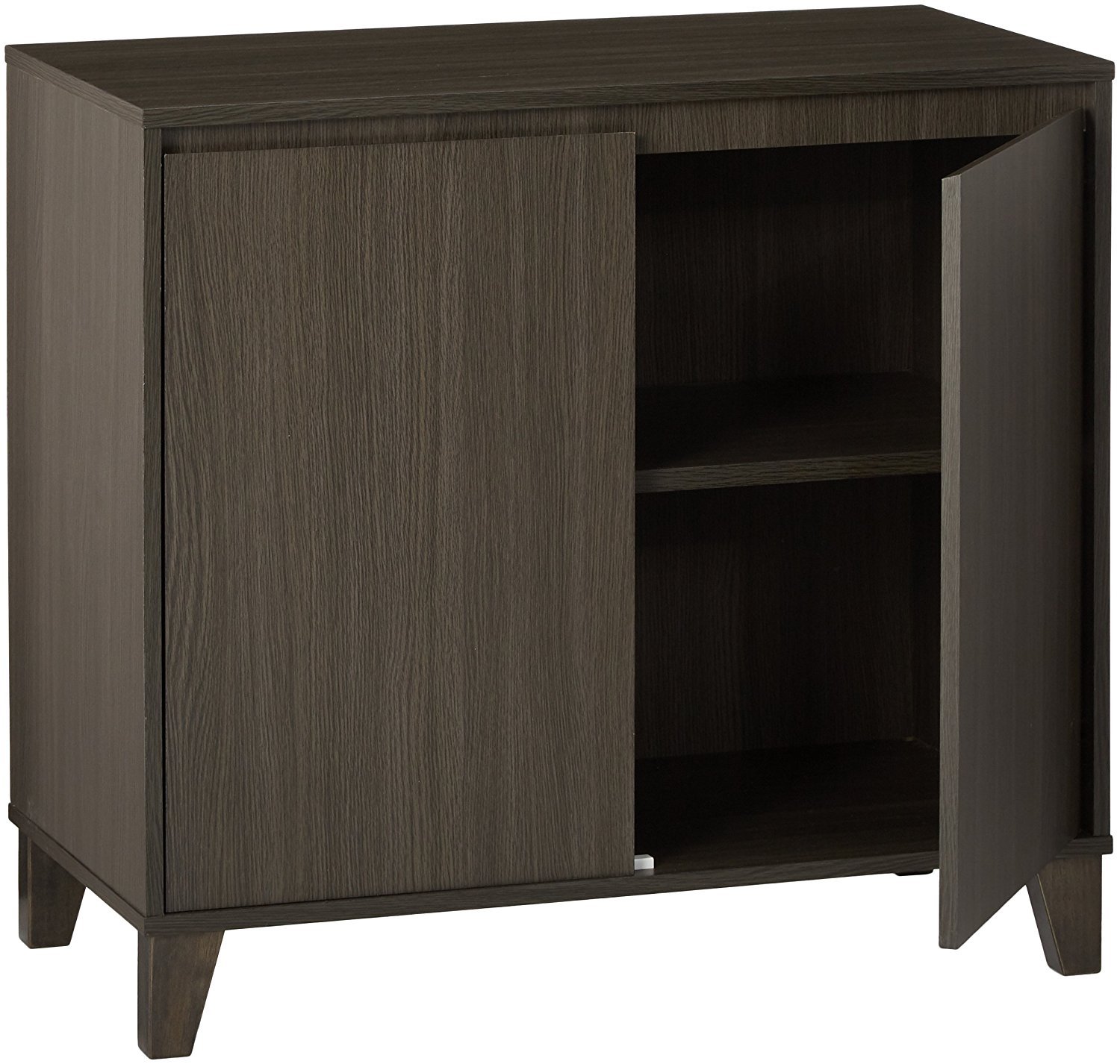 Kings Brand Furniture - 2 Door Cabinet Entryway Console Table with Storage Shelf, Oak Gray - Perfect for Hallway, Living Room & Entryway Organization