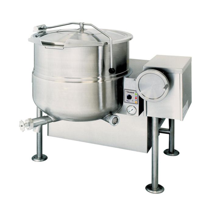 Cleveland KGL 80 T 80-Gallon Natural Gas Tilting Steam Kettle - 190,000 BTU Commercial Kitchen Equipment for Restaurants, Catering & Food Production