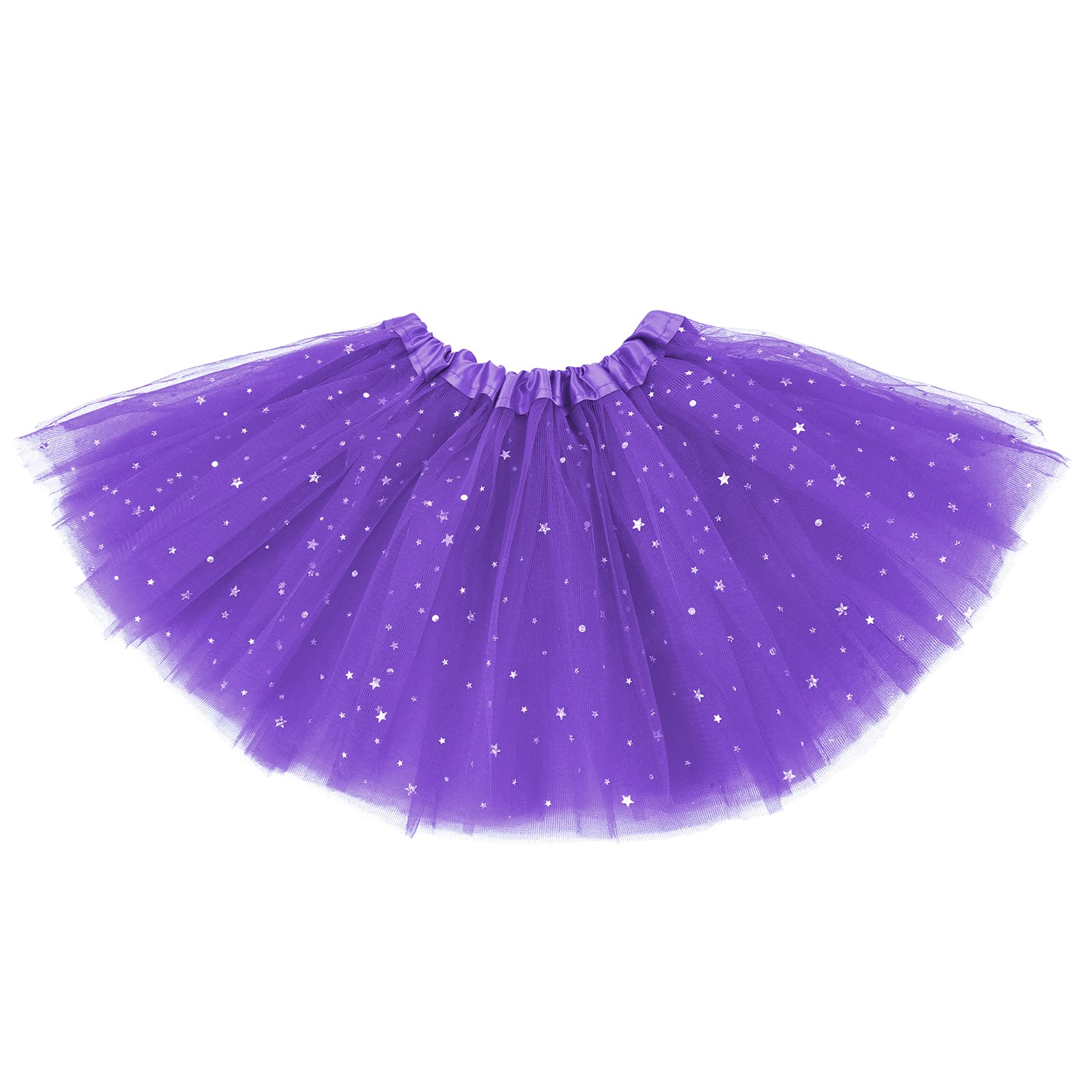 Sparkle Tulle Tutu Skirt for Girls - 3 Layer Ballet Dance Dress, Princess Party Skirt for Toddlers | Perfect for Dance Recitals, Birthday Parties & Photo Shoots