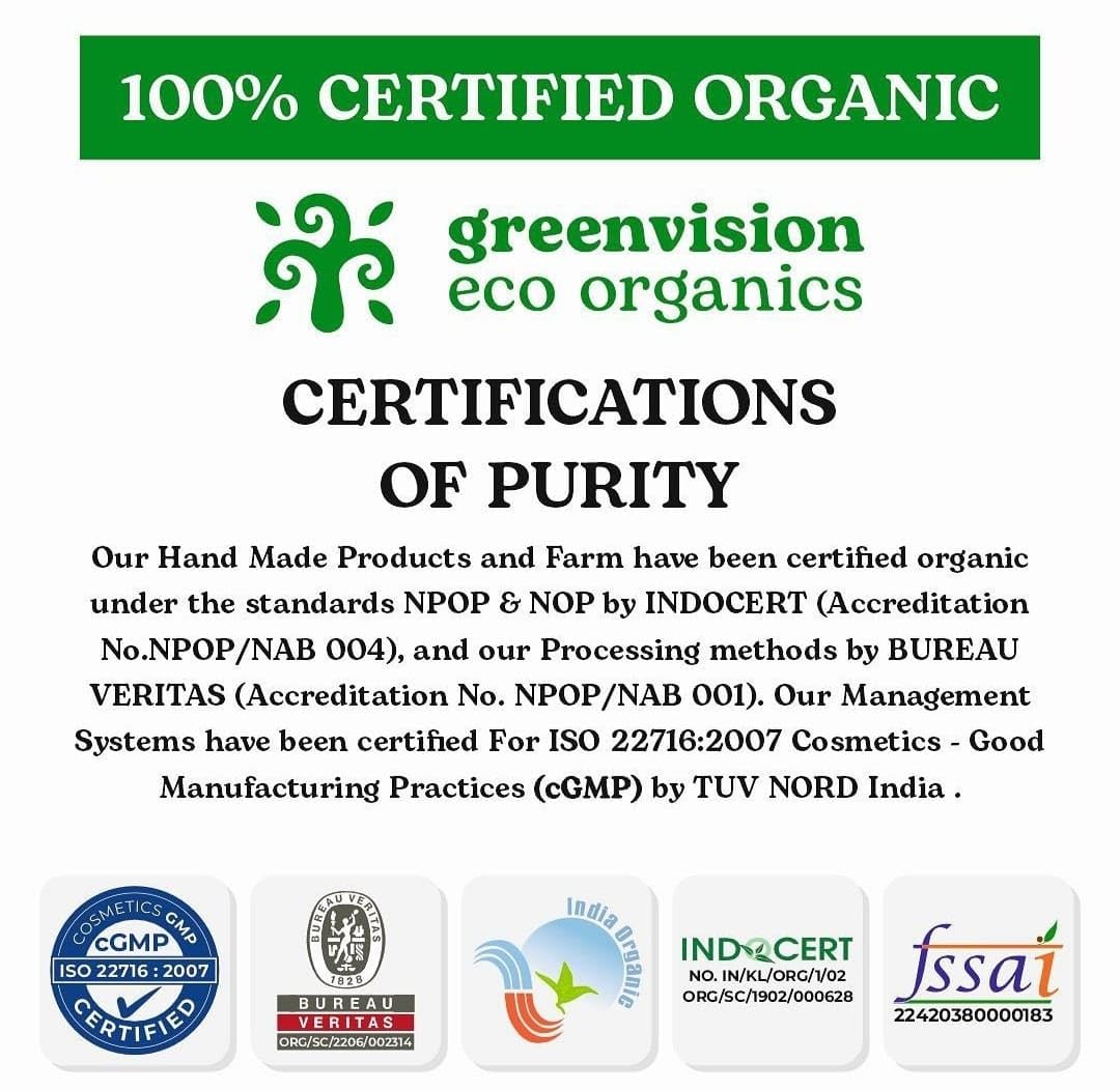 Greenvision Eco Organic Handmade Neem & Tulsi Oil Bath Bar - 100g (3 Pack) | Natural Skin Care for Dry & Sensitive Skin | Perfect for Spa, Relaxation & Gift Sets