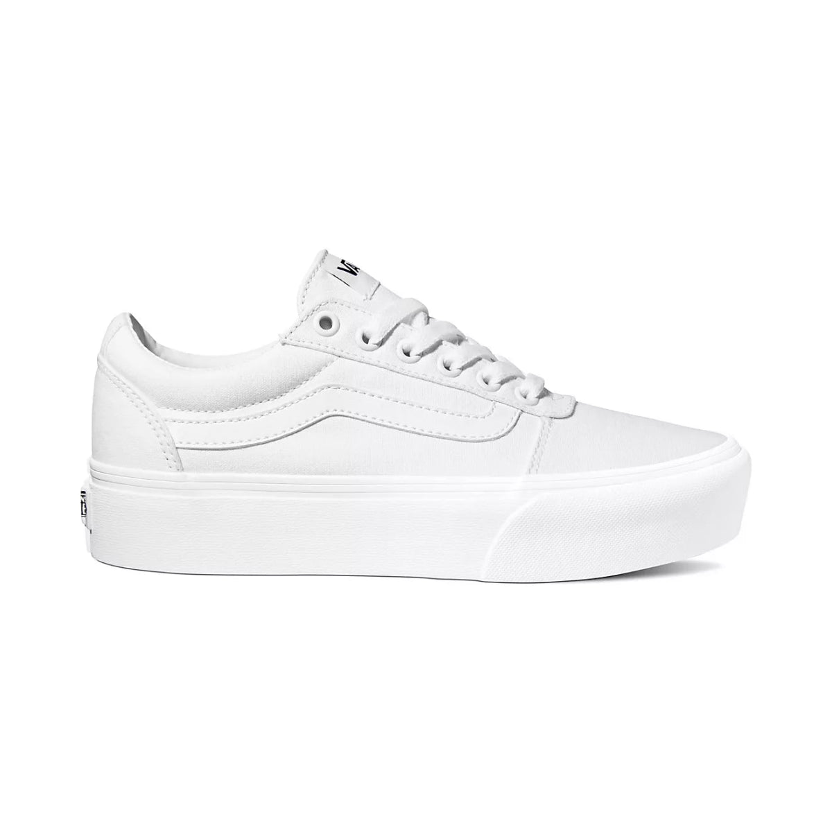 Vans Women's Ward Platform Sneakers in White - Stylish & Comfortable Casual Shoes for Everyday Wear, Street Fashion & Outfits