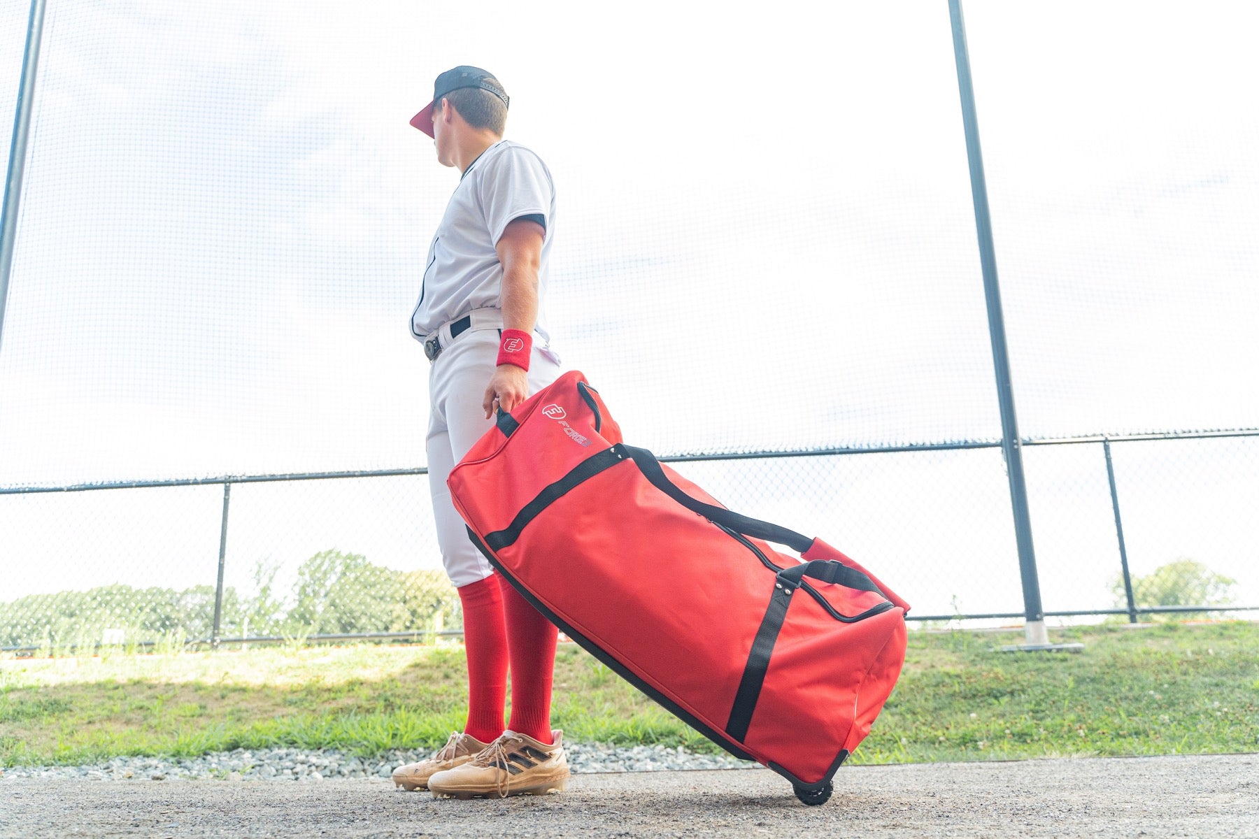 Pro Player Equipment Bag with Wheels - Durable Sports Gear Storage for Travel & Training | Perfect for Basketball, Soccer & Gym Use