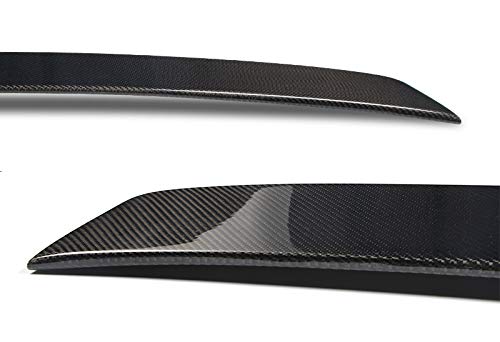 EPARTS Carbon Fiber Rear Window Visor & Roof Spoiler Wing for 2008-2013 Infiniti G37 Coupe - Enhances Aerodynamics & Style for Sports Car Enthusiasts