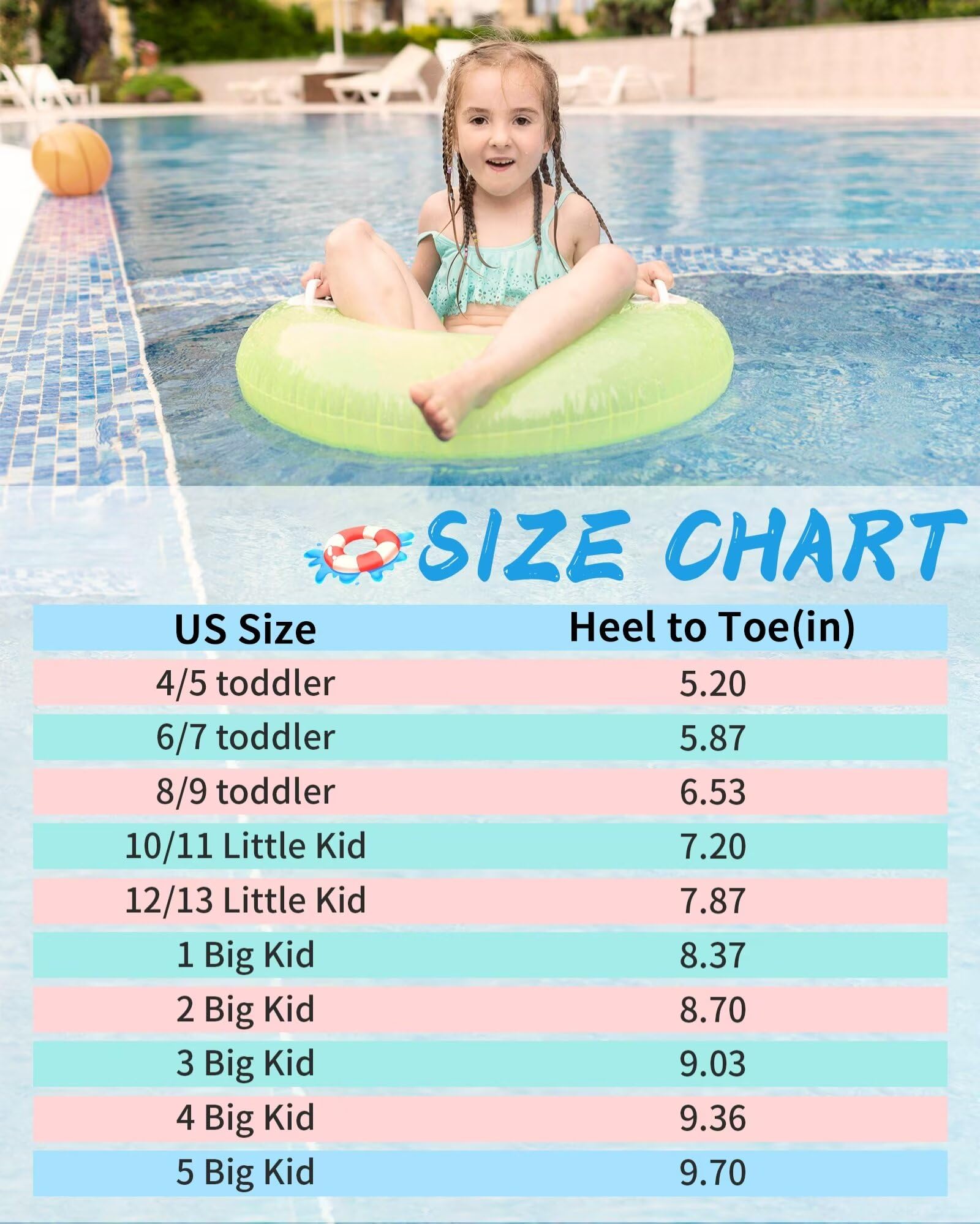 Kids Boys Girls Clogs Garden Shoes - Toddler Slip-On Sandals for Children - Waterproof Beach Pool Slippers for Shower, Outdoor Play & Summer Fun