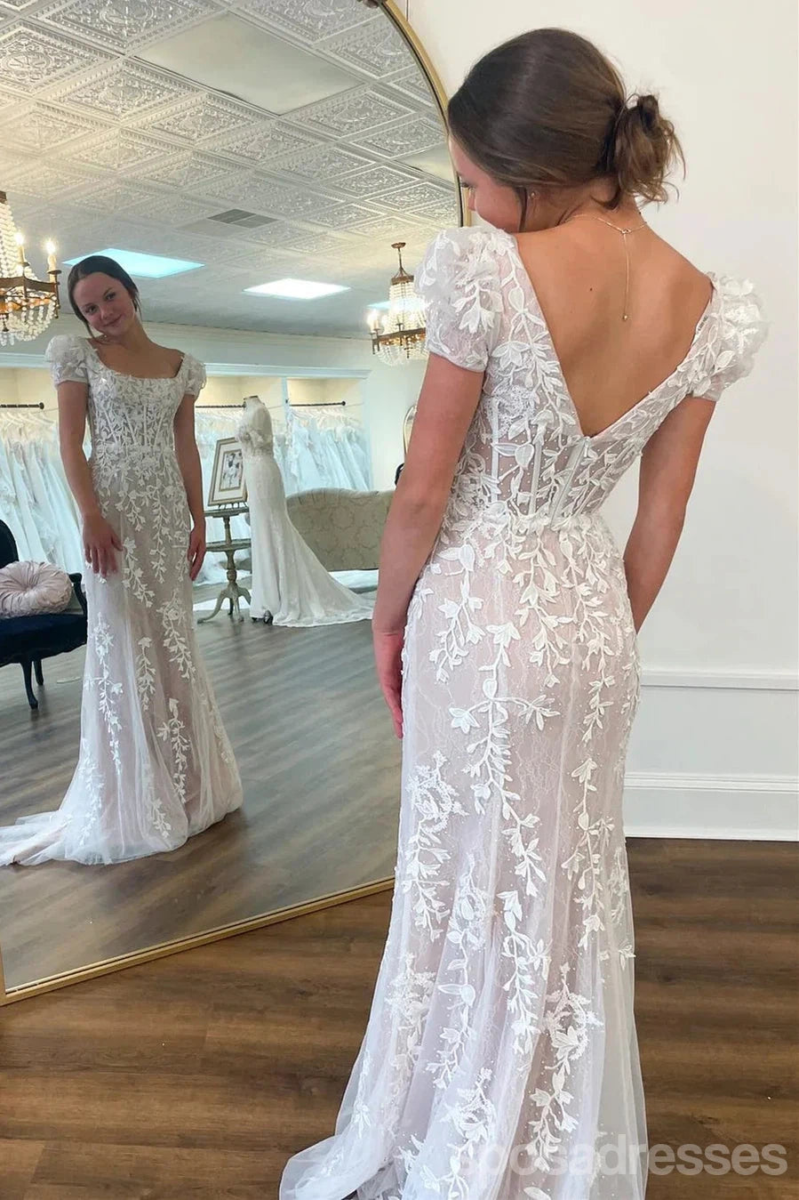 Elegant Mermaid Square Neck Long Prom Dresses for Women - Formal Evening Gowns for Party, Homecoming, Wedding & Special Occasions - Style #13742