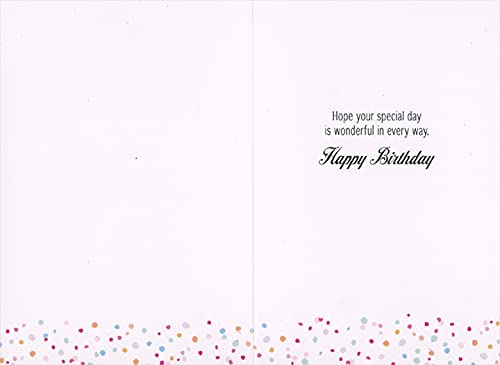Pictura Shimmering Balloons Birthday Card - Elegant Purple Gift for Niece | Perfect for Birthdays, Anniversaries & Special Occasions