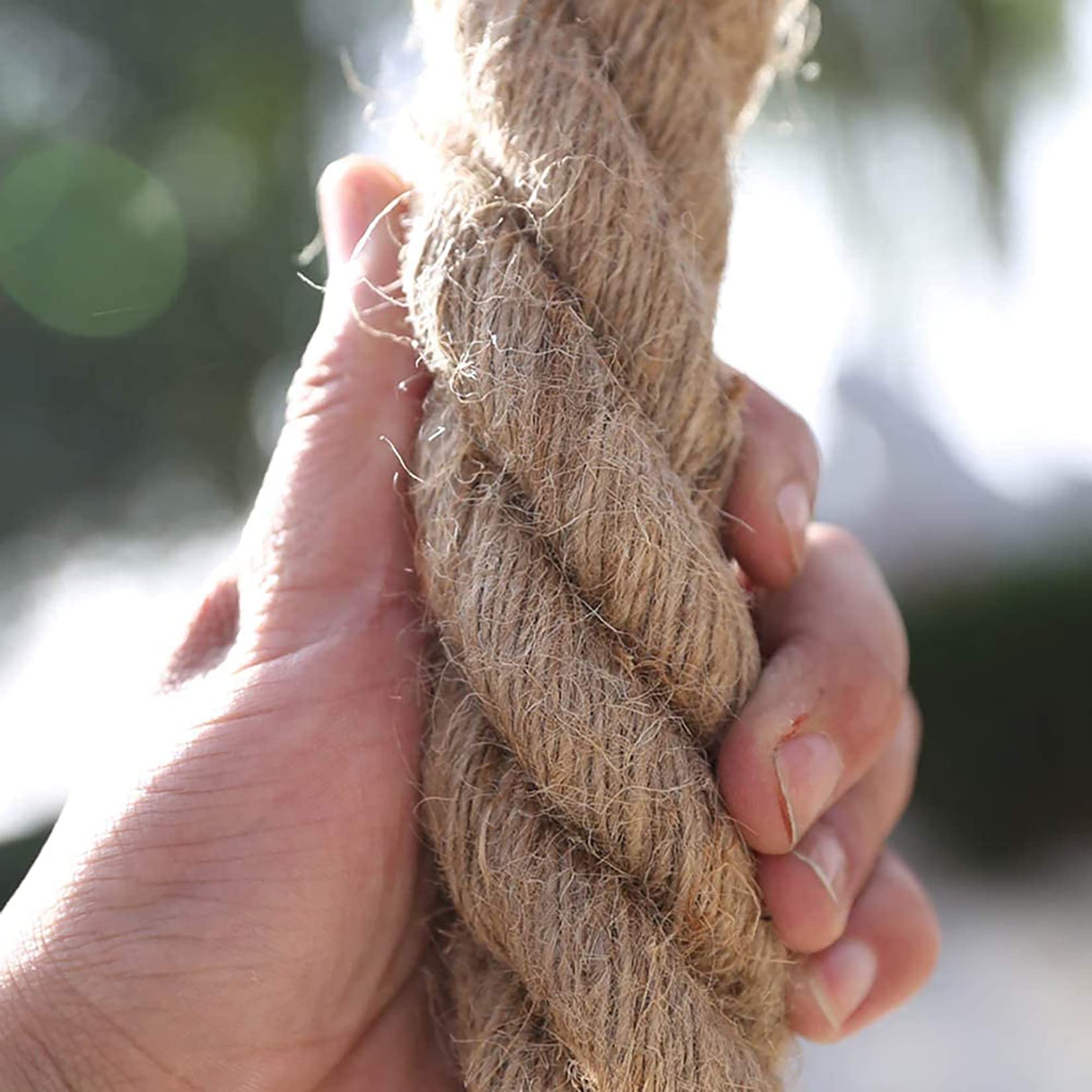 Natural Jute Rope & Hemp Twine - Strong Thick DIY Rope for Cat Scratchers, Gardening Bundling, Home Decor & Crafts | Eco-Friendly & Durable for Indoor/Outdoor Use