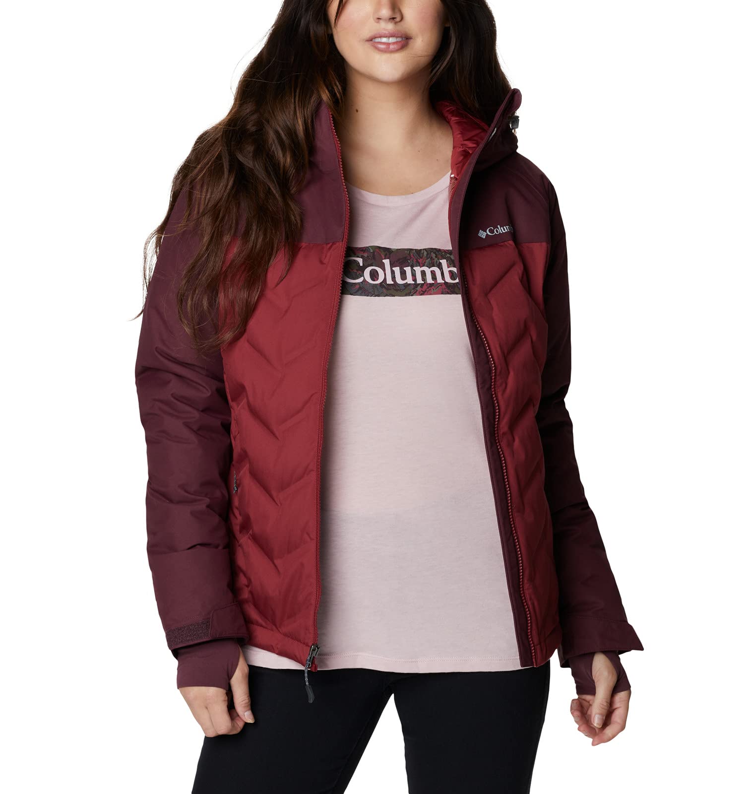 Columbia Women's Grand Trek Down Jacket - Lightweight Waterproof Winter Coat for Hiking & Outdoor Adventures