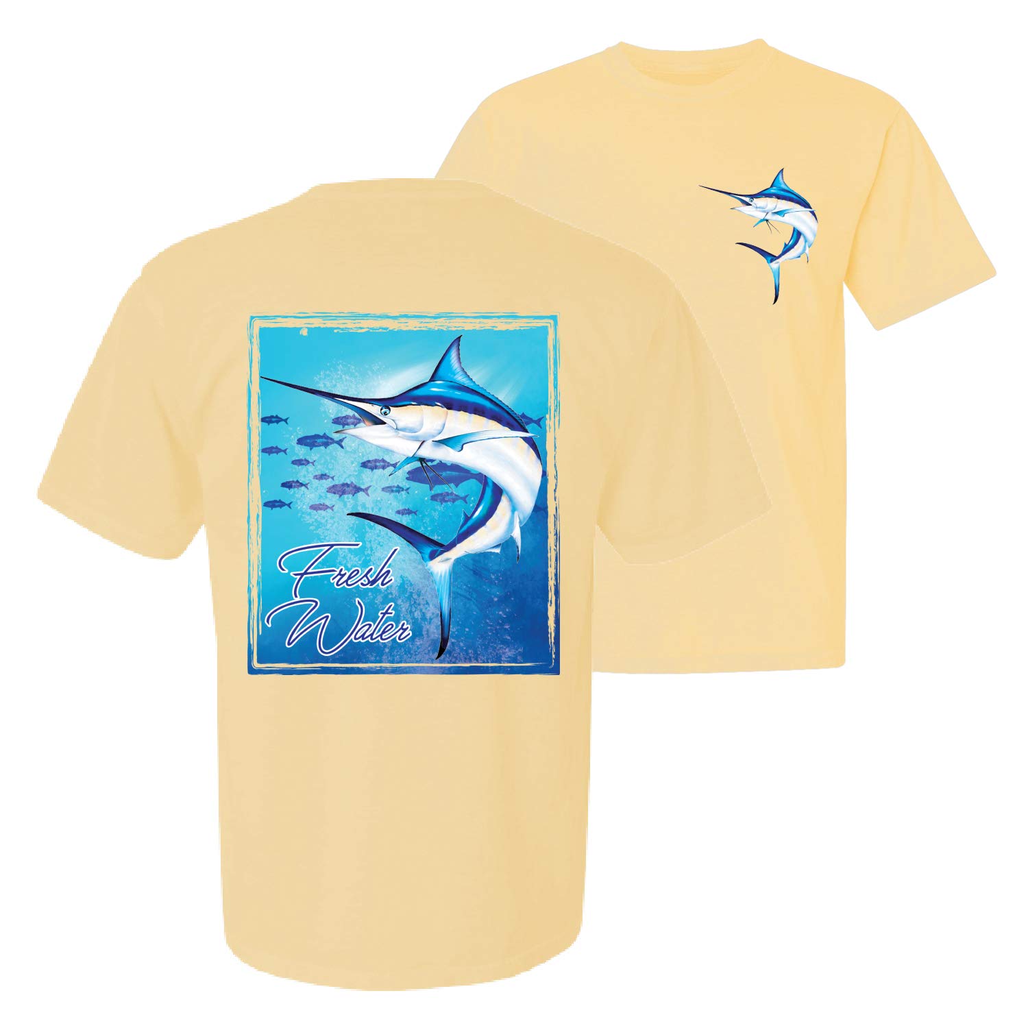 Premium Saltwater Swordfish Fishing T-Shirt - Breathable Short Sleeve Shirt for Atlantic & Pacific Anglers - Ideal for Deep Sea Fishing & Outdoor Adventures
