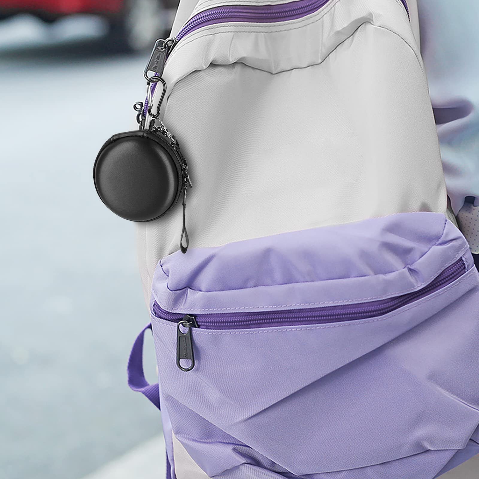 Geekria Hard Shell Travel Case for In-Ear Headphones - Protective Storage Bag with Cable Management - Compatible with JayBird, Bose SoundSport, Jabra Headsets (Black) - Perfect for Gym, Travel & Daily Commute