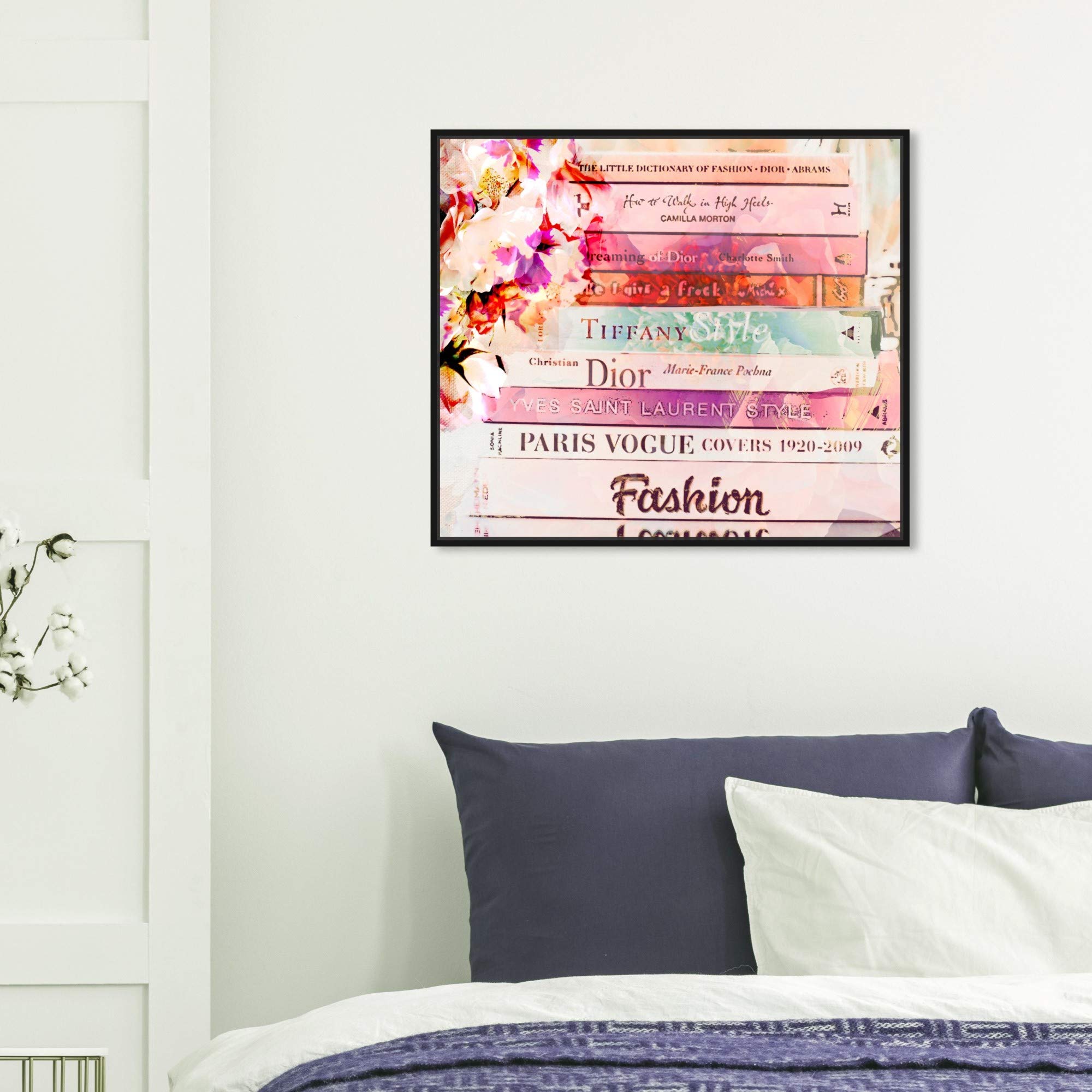 Romantica Spring Pink Framed Wall Art Canvas Print - 24x20 Inches - Fashion & Glam Home Decor by Oliver Gal Artist Co. - Perfect for Living Room, Bedroom & Office Décor