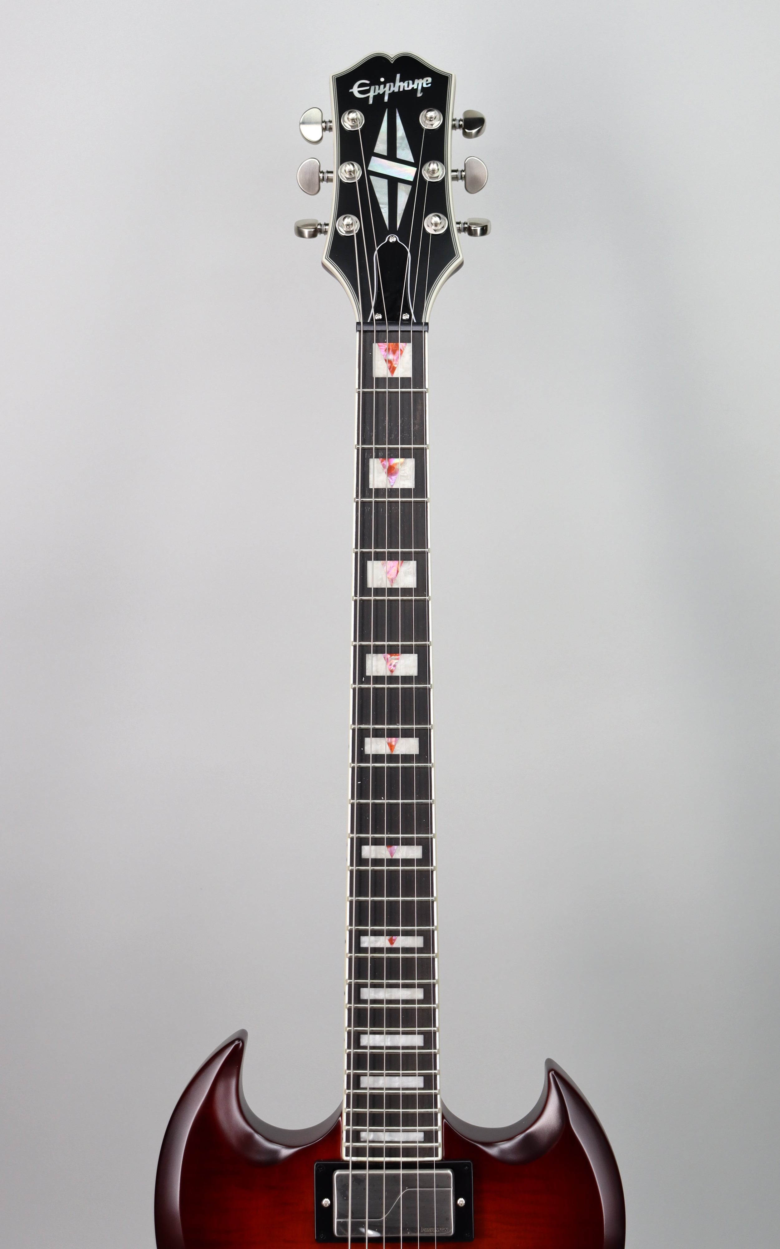 Epiphone SG Prophecy Electric Guitar - Aged Bengal Tiger Burst Finish | Perfect for Rock, Blues & Stage Performances