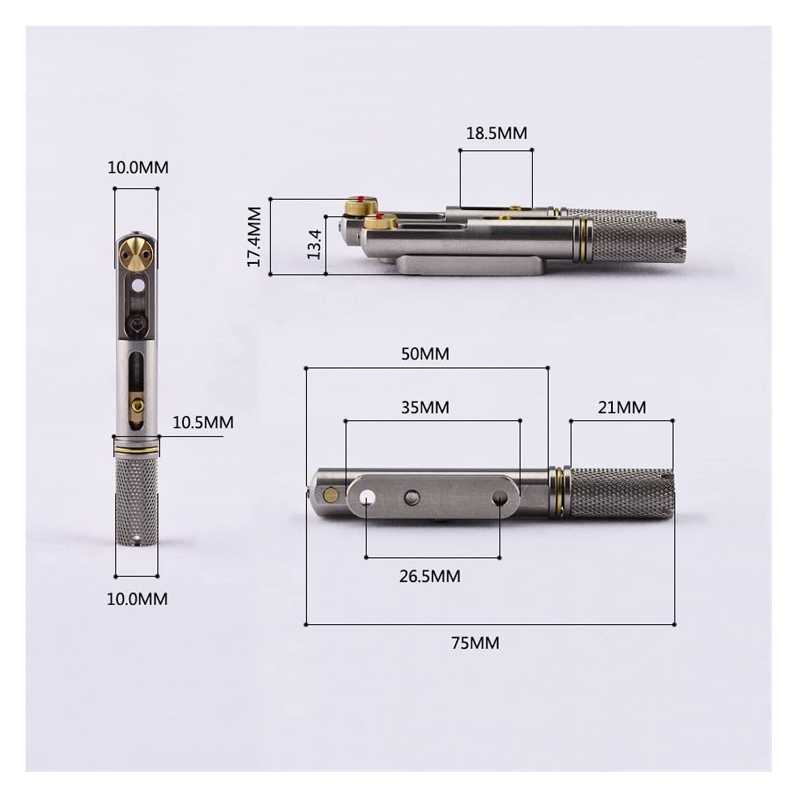Stainless Steel Headless Guitar Bridge Set - Silver/Black 6/7/8 String Electric Guitar Bridge Replacement Parts for Professional Musicians & DIY Guitar Builders - Perfect for Metal, Rock & Studio Recording