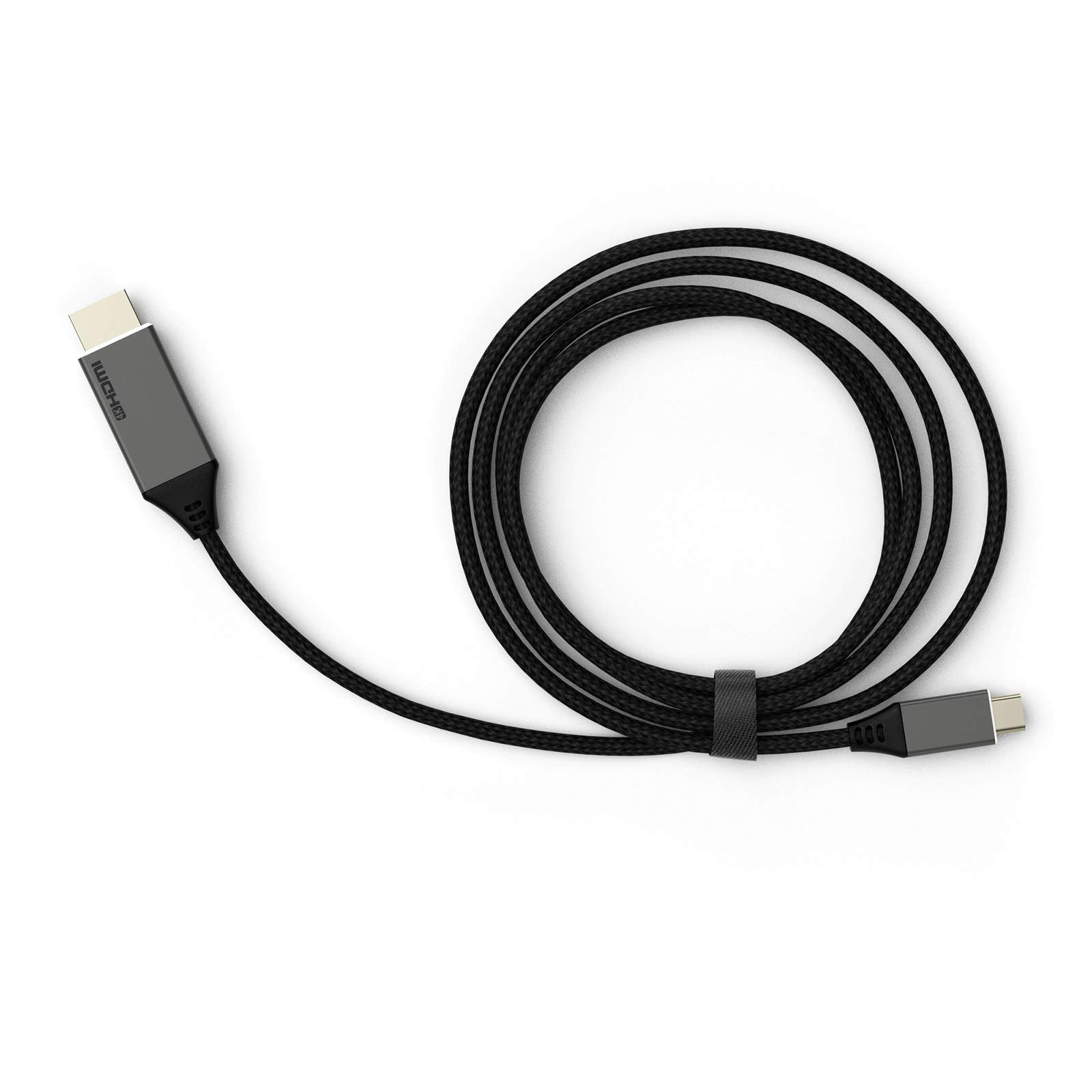4K USB C to HDMI Cable 6FT - High Speed USB Type-C to HDMI Adapter with Nylon Braiding for MacBook Pro, iPad, Samsung Galaxy - Perfect for Home Office, Conference Presentations & TV Streaming