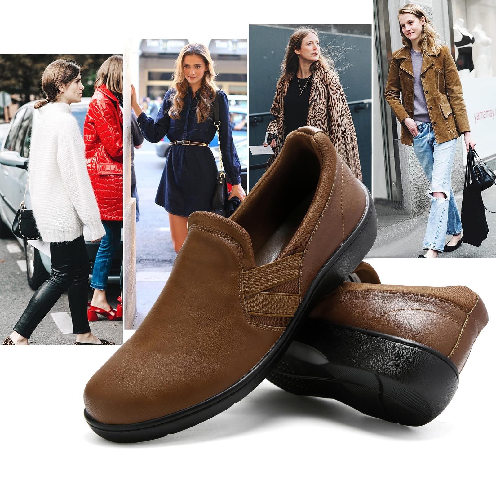 **Women's Orthopedic Loafers Slip-On Shoes – Comfortable Casual Dress Shoes with Memory Foam – Perfect for Work, Travel & Everyday Wear**