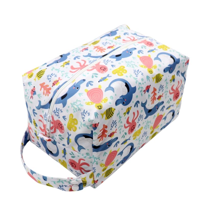 **Reusable Waterproof Cloth Diaper Wet Dry Bags – Large Hanging with Snap Buttons for Stroller, Nursery & Travel – Eco-Friendly Diaper Pod Storage for On-the-Go Parents**    *(Perfect for Daycare, Beach Trips, Gym & Baby Essentials Organization)*