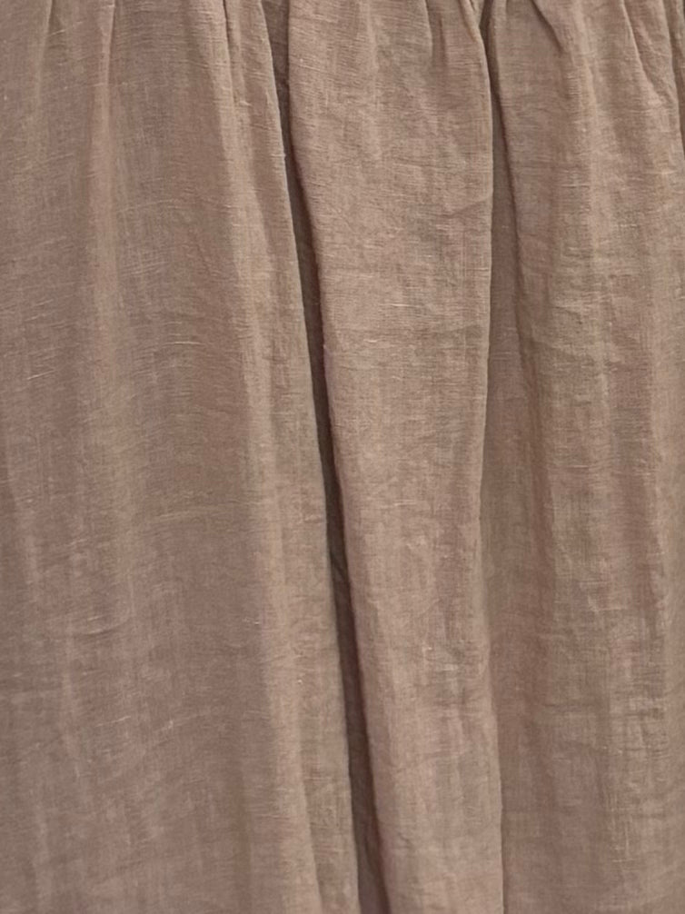 Candace Maxi Dress in Dusty Rose - 100% Linen Bump-Friendly Maternity Dress for Pregnancy, Nursing & Summer | Comfortable & Stylish for Beach, Vacation & Everyday Wear