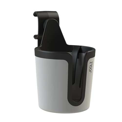 Joolz Stroller Cup Holder - Easy to Attach & Adjust, No-Spill Design, Silver - Perfect for Travel, Walks & Keeping Drinks Secure While On-the-Go
