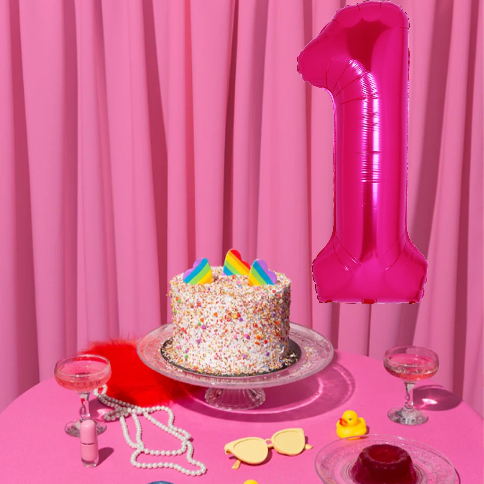 40 Inch Giant Hot Pink Number 10 Balloon - Helium Mylar Foil Birthday Balloons for 10th Birthday Party Decorations | Kids & Adults Anniversary Celebration Supplies (Ideal for Milestone Birthdays, Decade Anniversaries & Photo Backdrops)