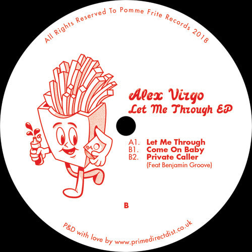 Alex Virgo – Let Me Through EP Vinyl Record | Pomme Frite PFRITE001 | Limited Edition Electronic Music for DJs & Collectors | Perfect for Nightclubs & Home Listening