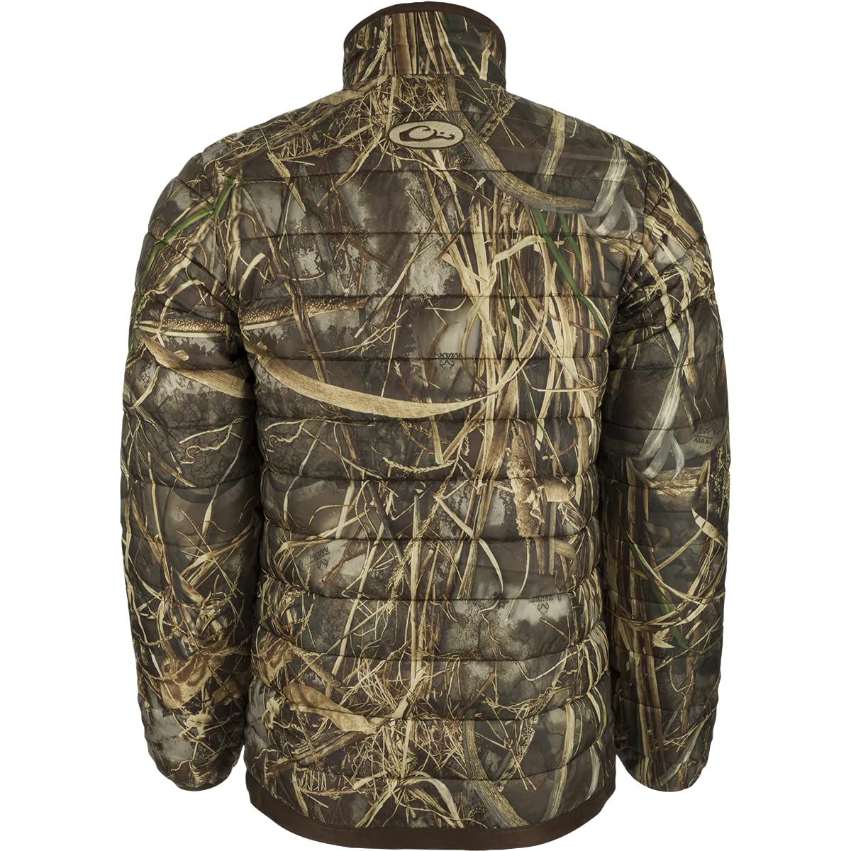 Drake Waterfowl LST Camo Double Down Layering Full Zip Jacket - Mossy Oak Bottomland Camouflage for Hunting & Outdoor Adventures - Size Small - Ideal for Waterfowl Hunting, Cold Weather Layering & Outdoor Activities