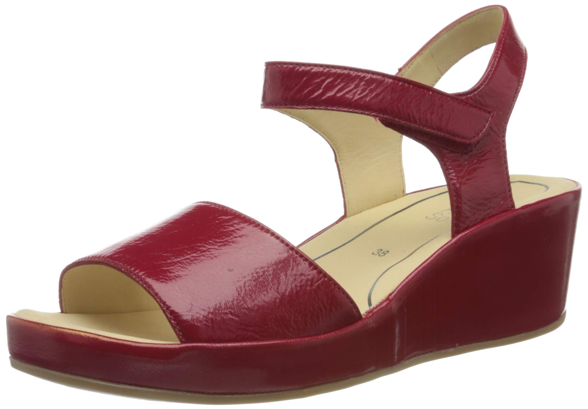 ARA Women's Ankle Strap Sandals - Comfortable Summer Casual Shoes with Adjustable Buckle for Walking, Beach, and Outdoor Activities