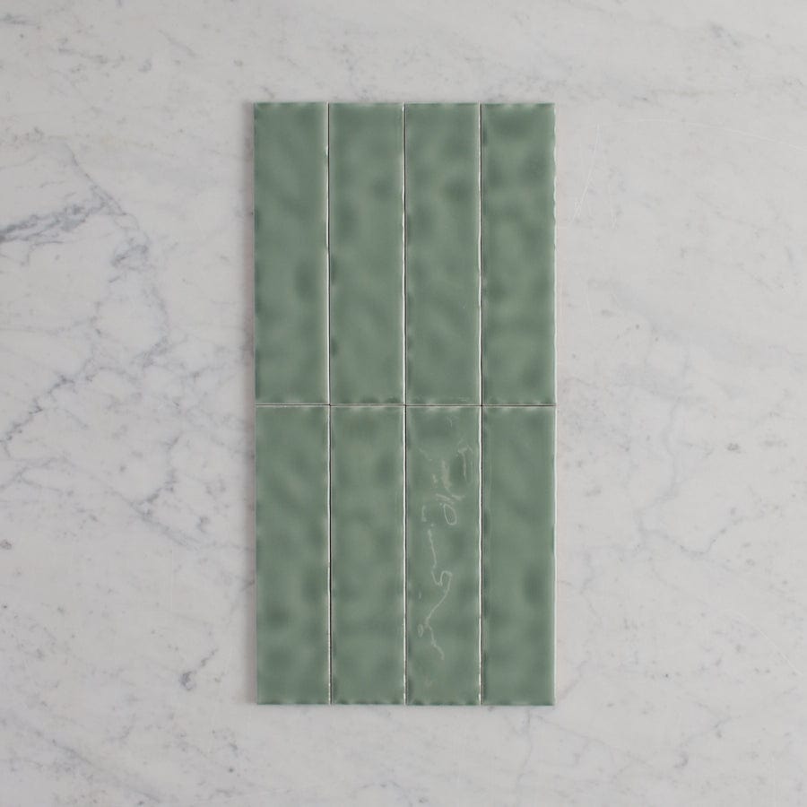 Premium Newport Gloss Mini Subway Tile in Jade Green - Perfect for Kitchen Backsplash, Bathroom Walls & Modern Home Decor