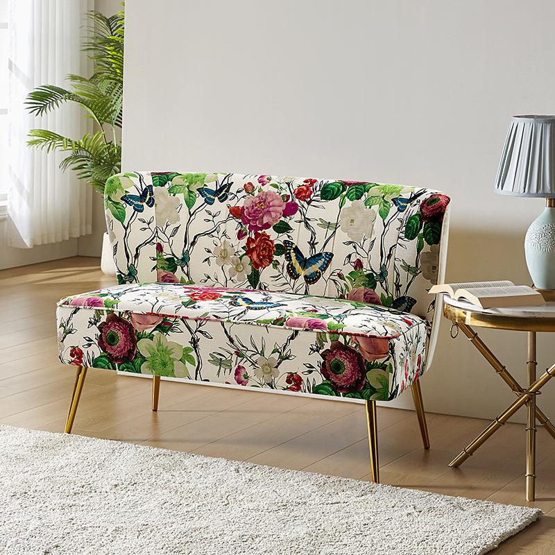Coraline Upholstered Loveseat Sofa - Modern Small Couch for Living Room, Apartment & Office - Comfortable 2-Seater with Soft Fabric