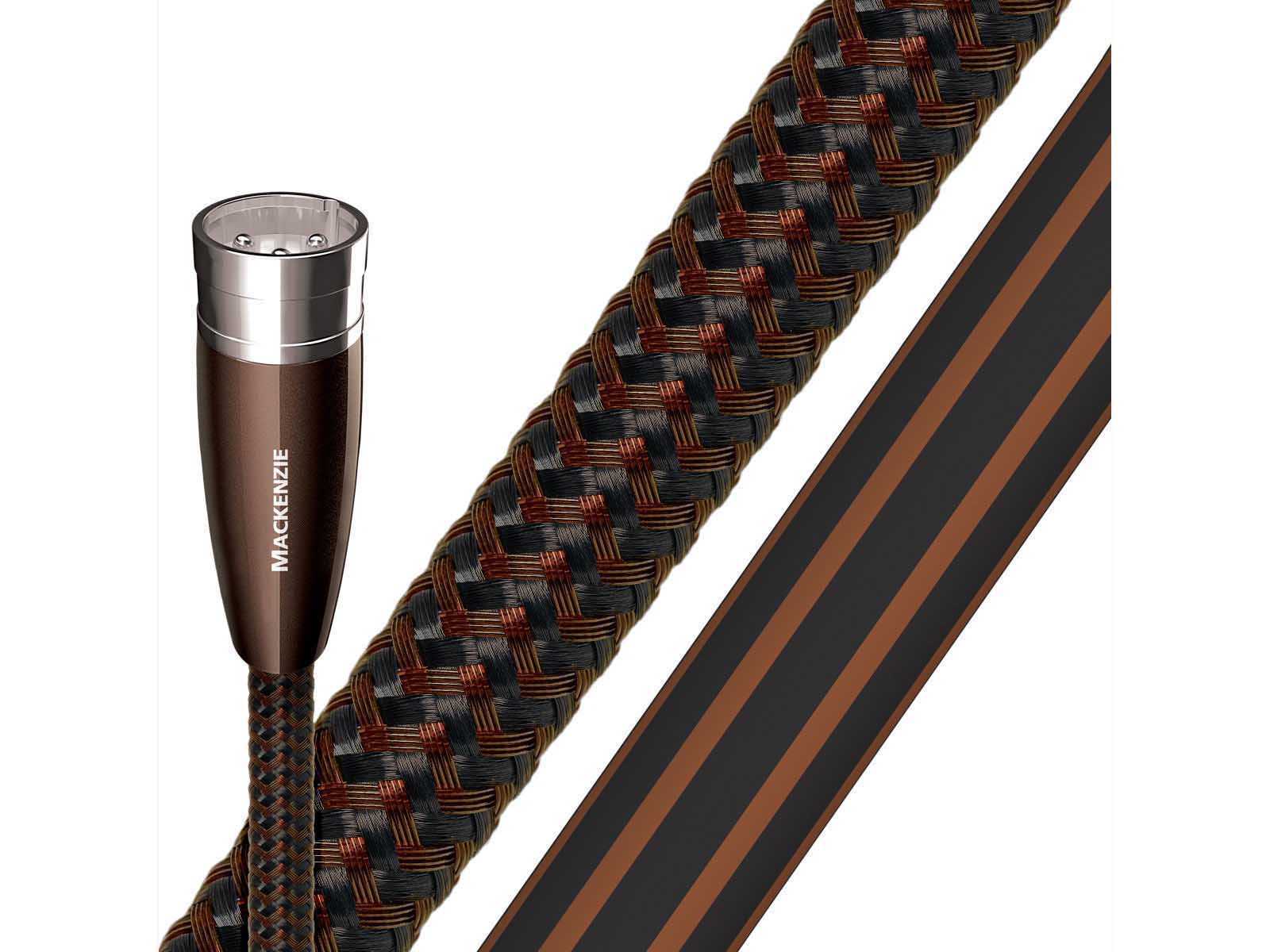 Audioquest Mackenzie XLR Cable - High-Performance Balanced Interconnect for Professional Audio & Home Theater Systems - Perfect for Studio Recording, DJ Equipment, and Hi-Fi Audio Setups