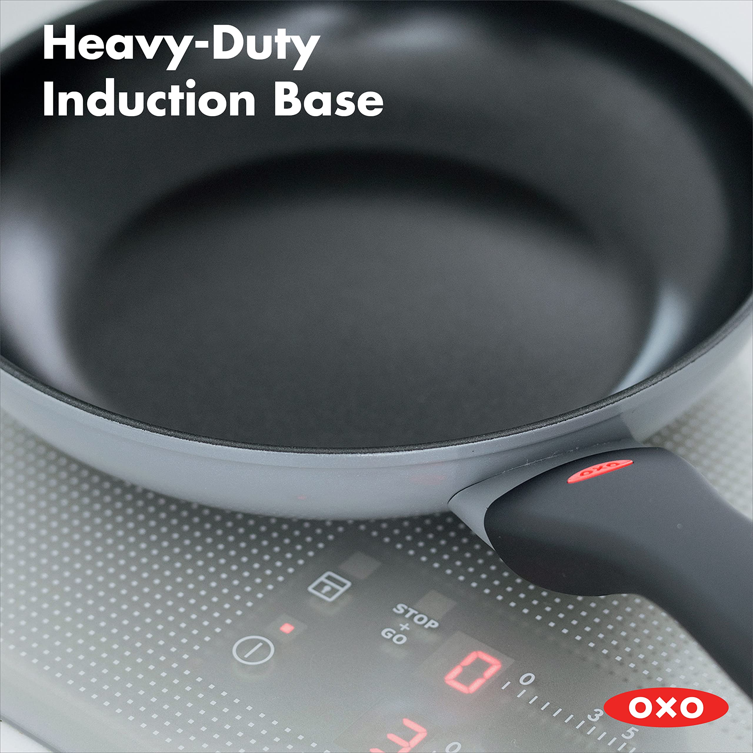 OXO Softworks Hard Anodized 20cm Nonstick Frying Pan - 3-Layer German Engineered Coating, Stainless Steel Handle, Induction & Oven Safe (180°C), Dishwasher Safe - Perfect for Searing, Frying & Sauteing in Professional & Home Kitchens