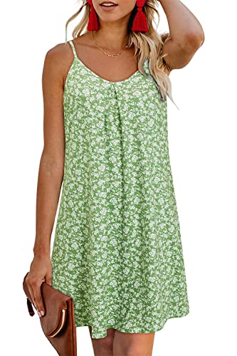 Green White Floral