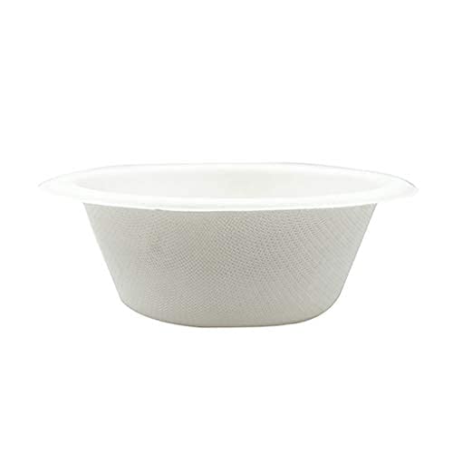 Eco-Friendly 180ml Disposable Paper Bowls - 50 Pack Biodegradable Round White Serving Bowls for Snacks, Dinner, Parties, Weddings & Birthdays | Perfect for Catering, Picnics & Outdoor Events