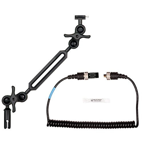 Ikelite Single Ball Arm & Sync Cord for Underwater Photography - Perfect for Scuba Diving, Snorkeling, and Marine Exploration