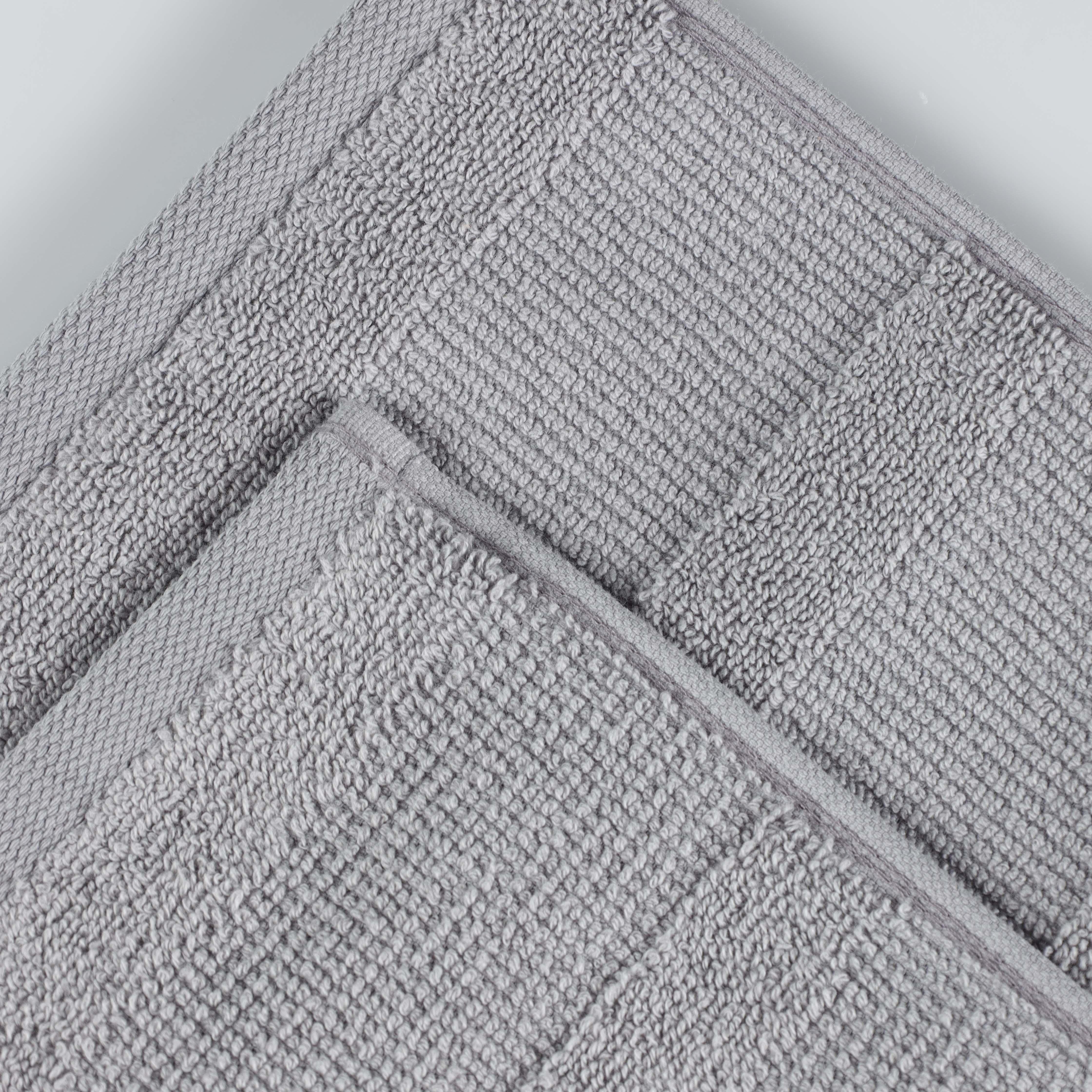 Premium Roma Cotton Ribbed Textured Hand Towels - Soft & Absorbent Bathroom Towel Set of 6 - Perfect for Kitchen, Guest Bathroom & Spa Use
