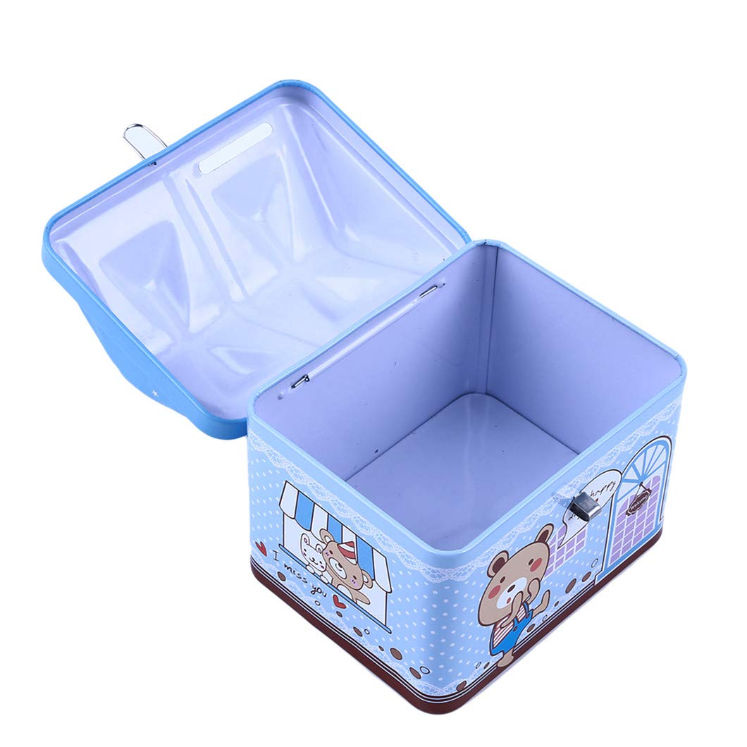 Creative Metal House-Shaped Piggy Bank with Key Lock - Money Saving Coin Box for Kids & Adults - Secure Cash Storage for Home Decor & Gifts