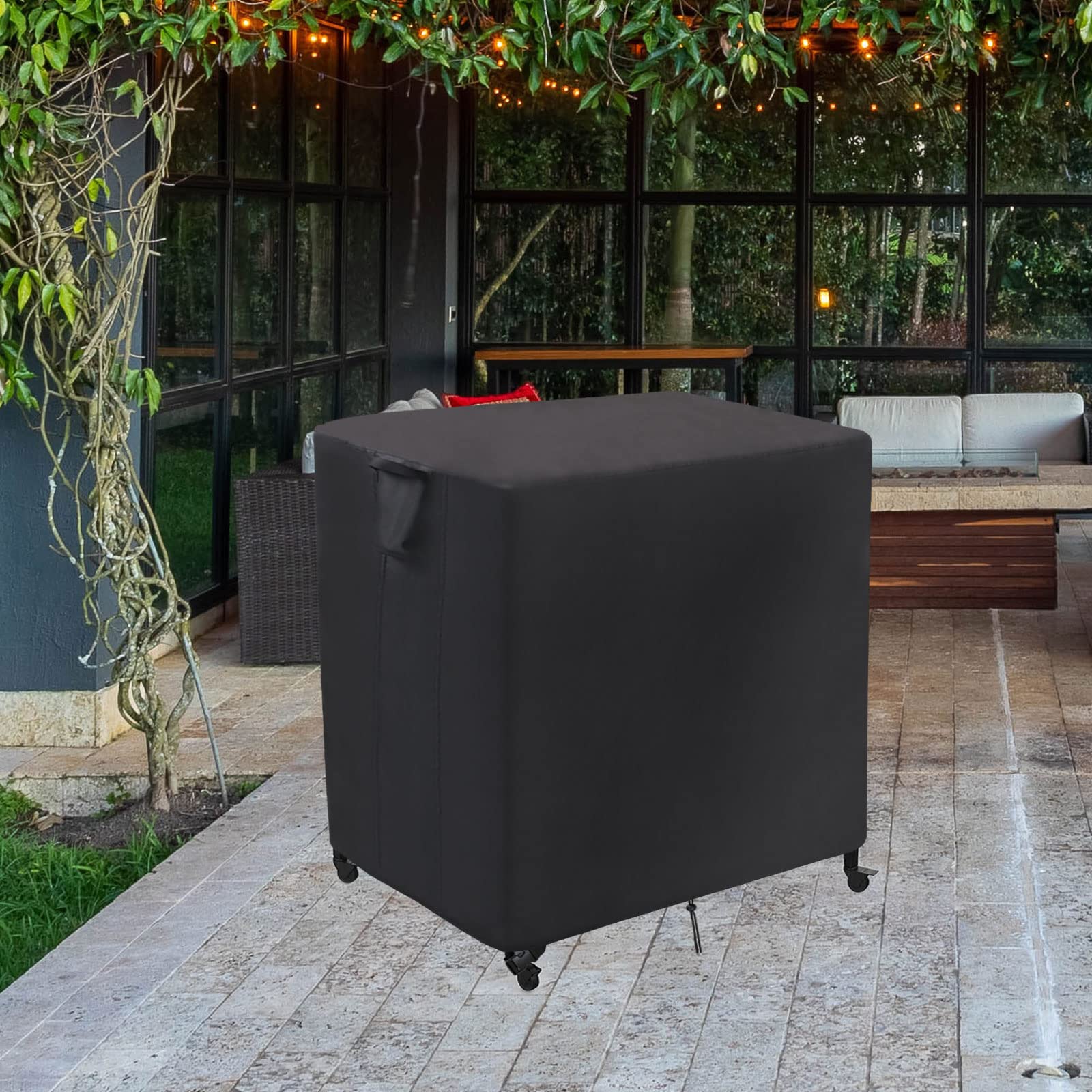**Waterproof Outdoor Prep Cart Cover for Nuuk Pizza Oven & Grill Table - 32 x 26 x 33 Inch - Durable Patio Dining Cart Cover for Movable Tables - Perfect for BBQs, Picnics & Outdoor Cooking**