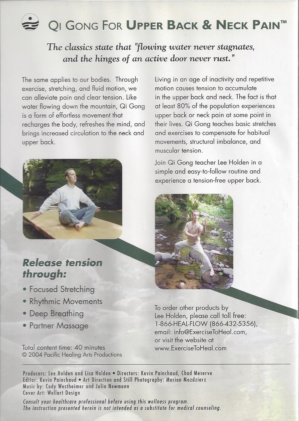 Qi Gong for Upper Back and Neck Pain Relief - Lee Holden's Therapeutic Exercises | Improve Posture & Reduce Tension for Office Workers & Seniors