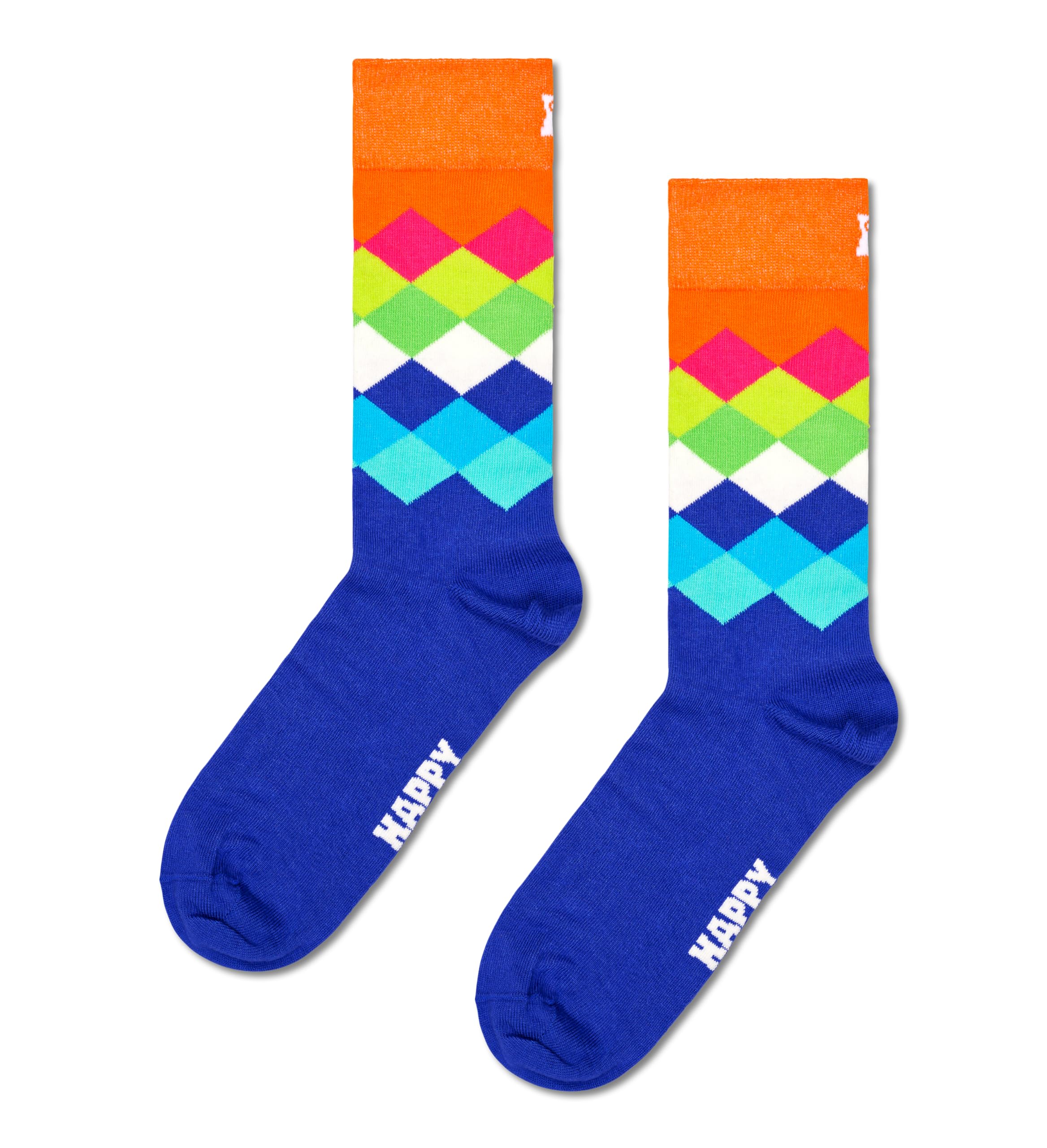 Happy Socks Black & White Striped Crew Socks for Men & Women - Soft Cotton Low Cut Ankle Socks with Gift Box - Sustainable Fashion for Casual Wear, Office & Gifting