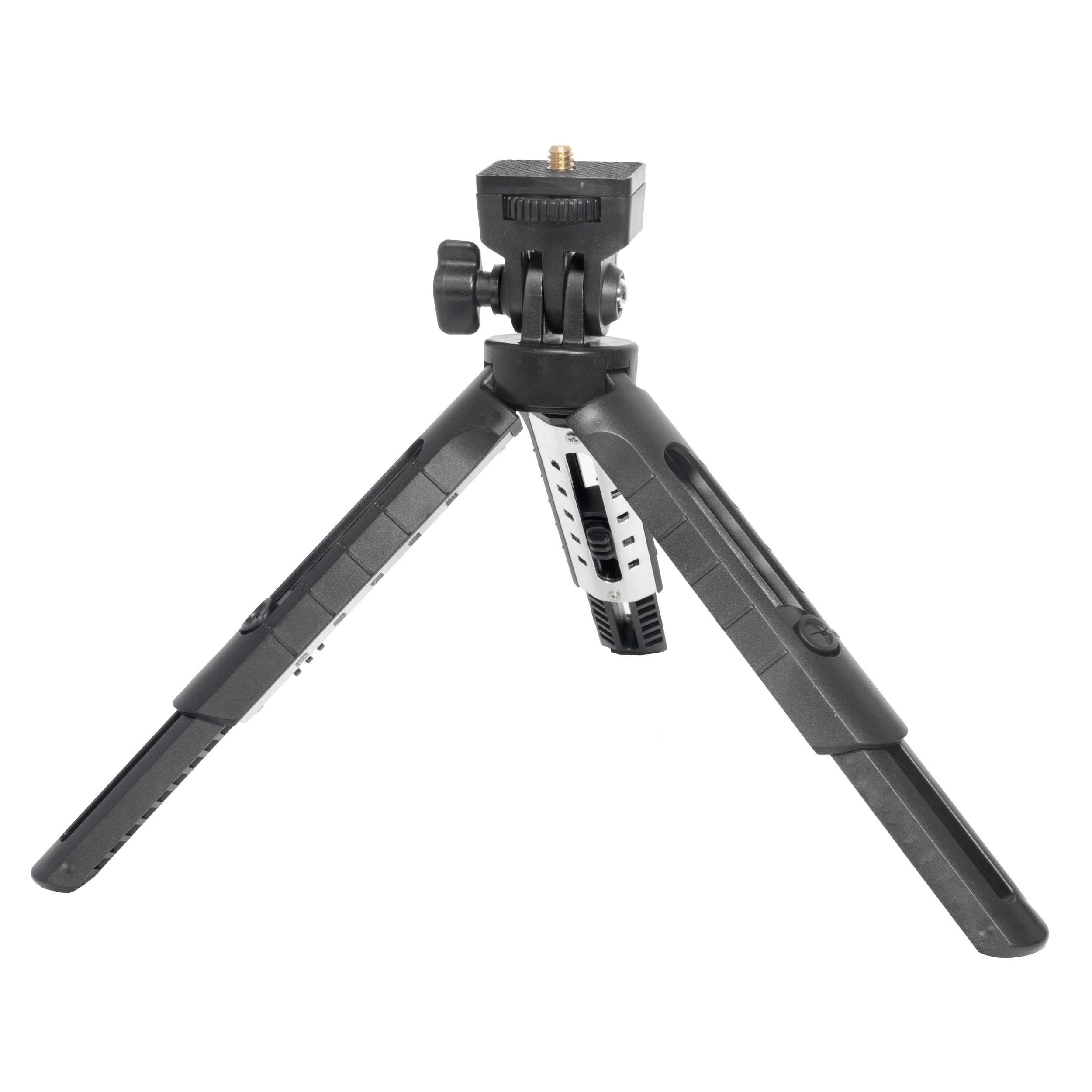 MT-01 Extendable Leg Mini Tripod Stand for DSLR Cameras, Speedlites & Smartphones - Portable Lightweight Aluminum Tripod for Photography, Vlogging & Travel (Black)