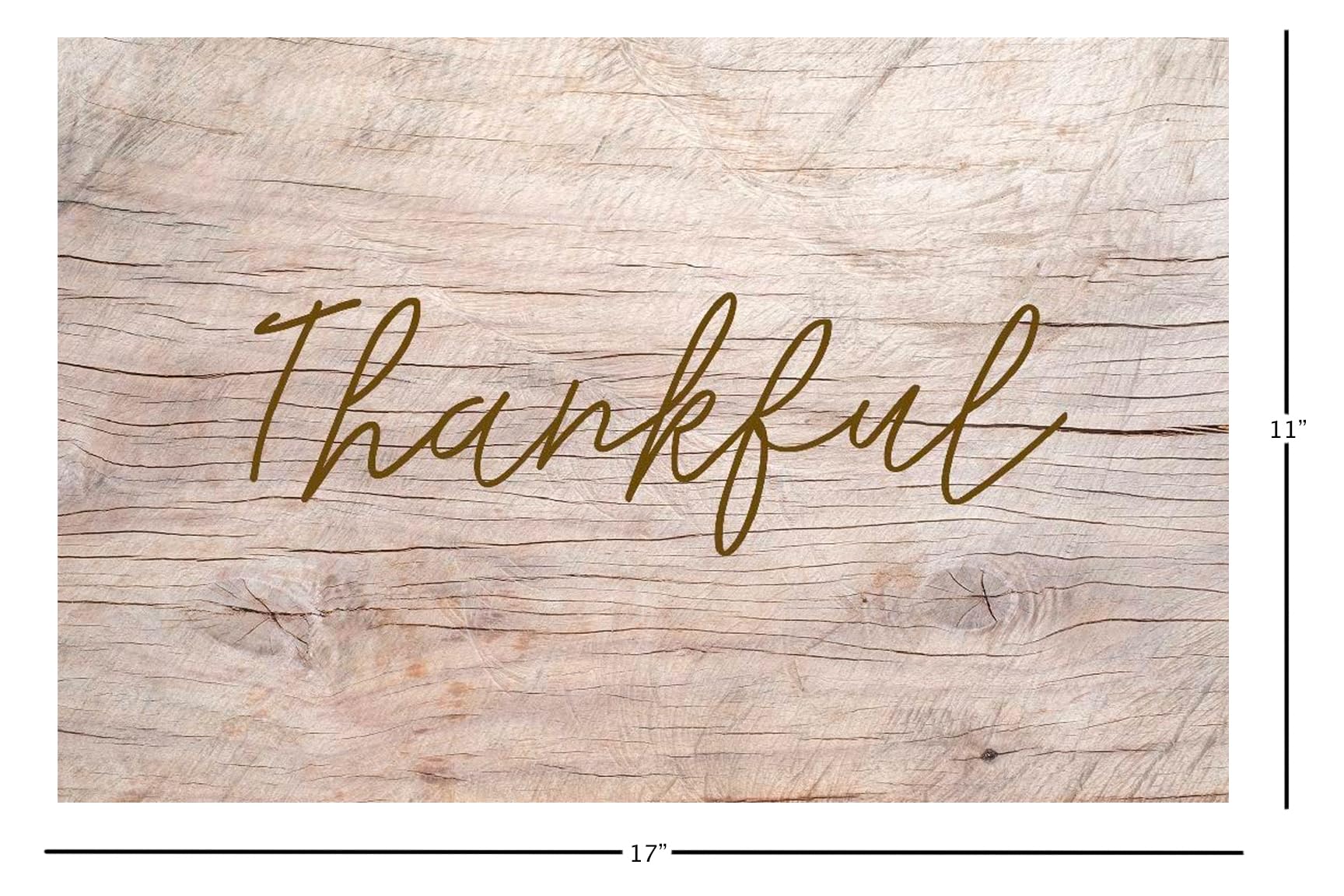 Thanksgiving Placemats Set of 25 - Rustic Fall Table Decor for Friendsgiving, Autumn Table Setting with Thankful Designs | Perfect for Holiday Dinners & Seasonal Home Decor