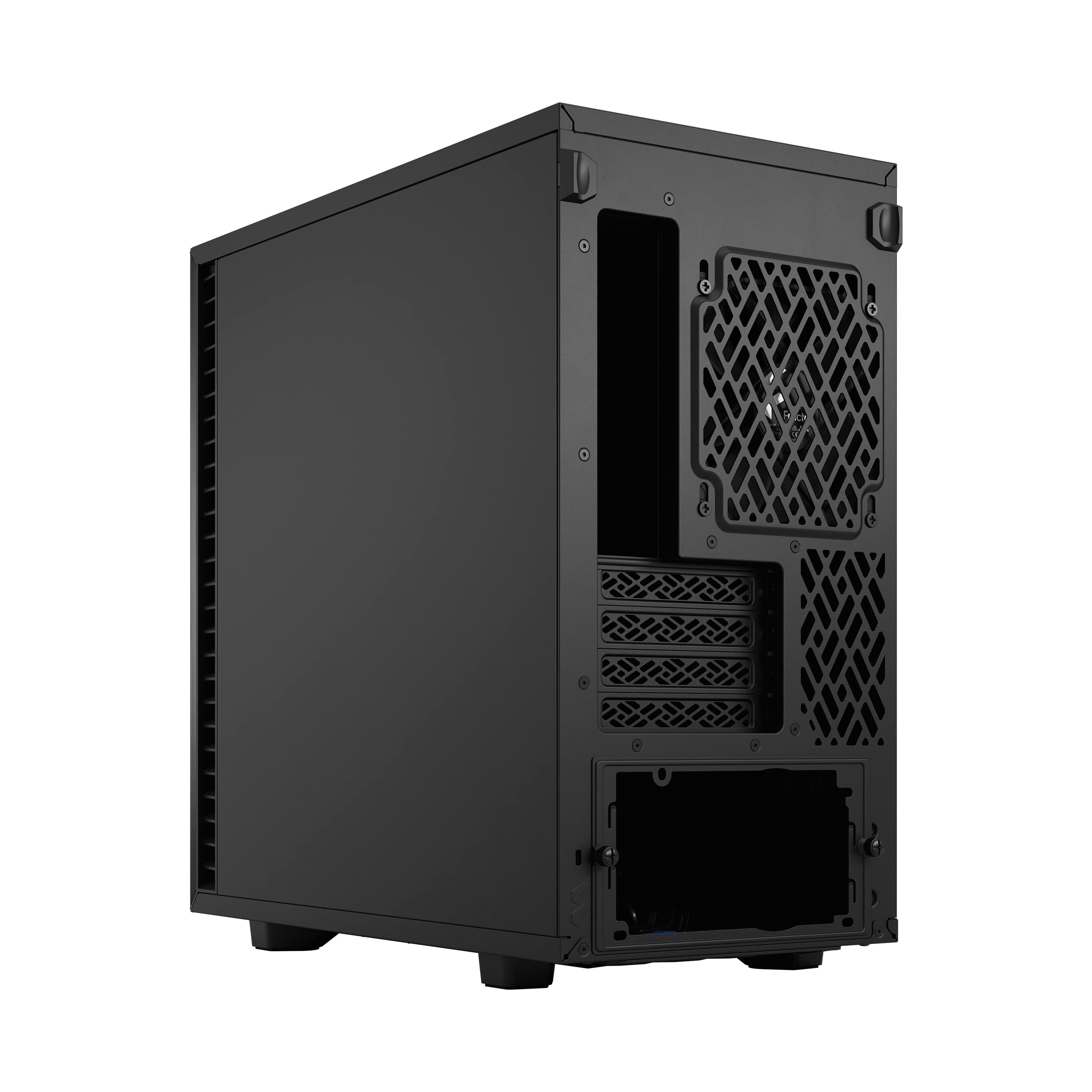 Fractal Design Define 7 Mini Black Micro ATX PC Case - Brushed Aluminum/Steel, Silent Mini Tower Computer Chassis for Home/Office/Gaming Workstation