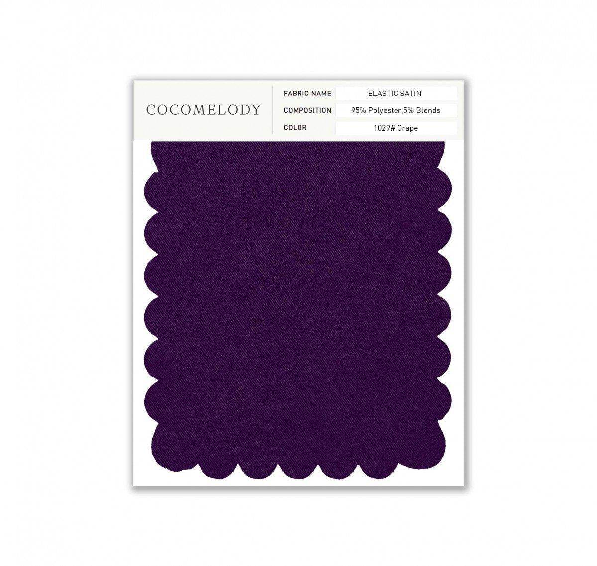 Premium Elastic Satin Fabric Swatch - Single Color SWES16004 | Stretchy Satin Material for DIY Sewing, Upholstery & Fashion Design Projects