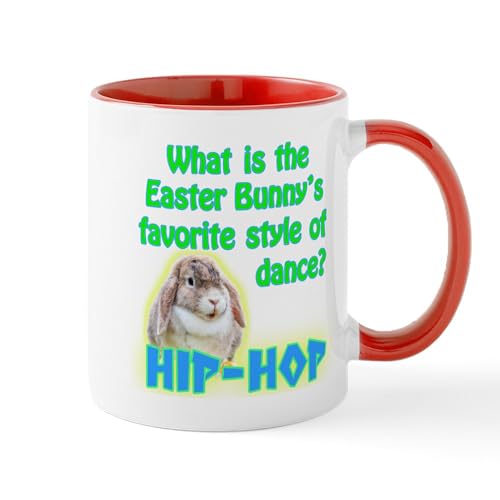 White/Red Inside - Easter Bunny Dance Hip Hop Mugs
