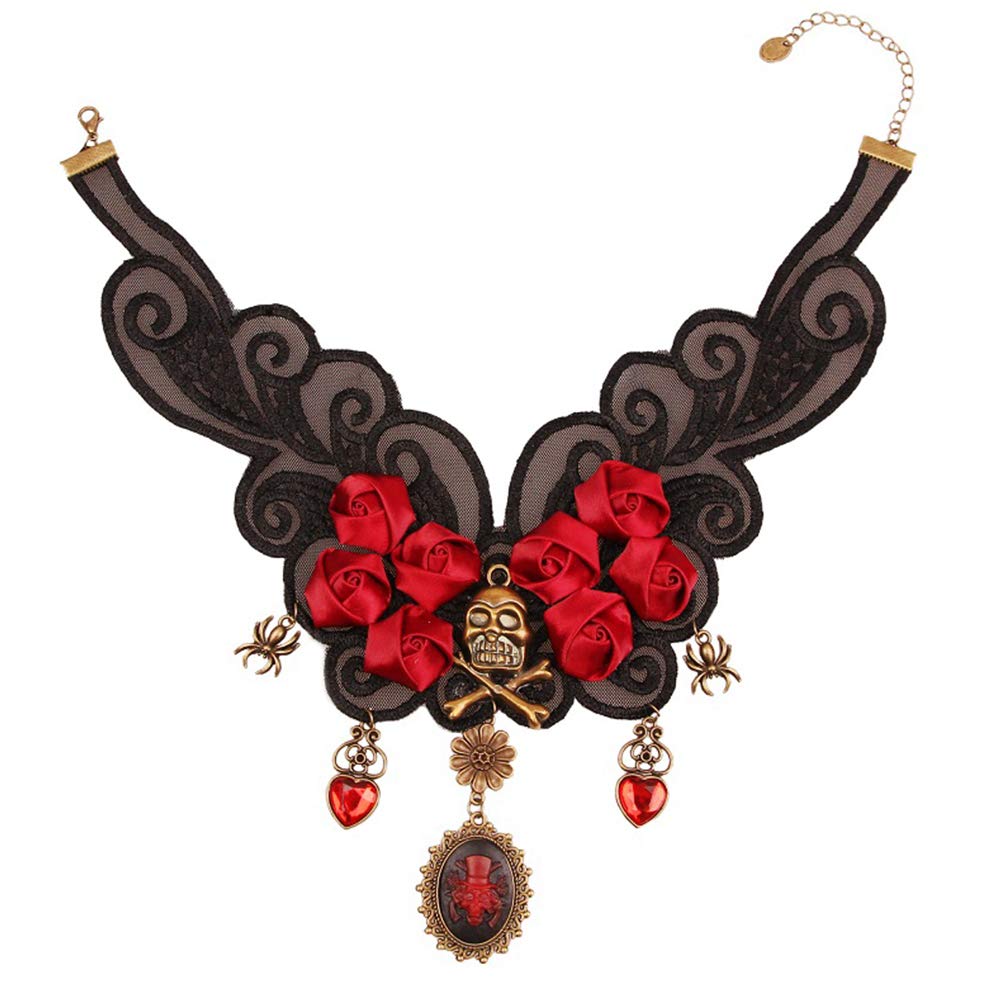 ABOOFAN Vintage Black Lace Necklace for Women - Elegant Clavicle Chain Jewelry, Gothic Choker Necklace for Party, Wedding & Evening Wear